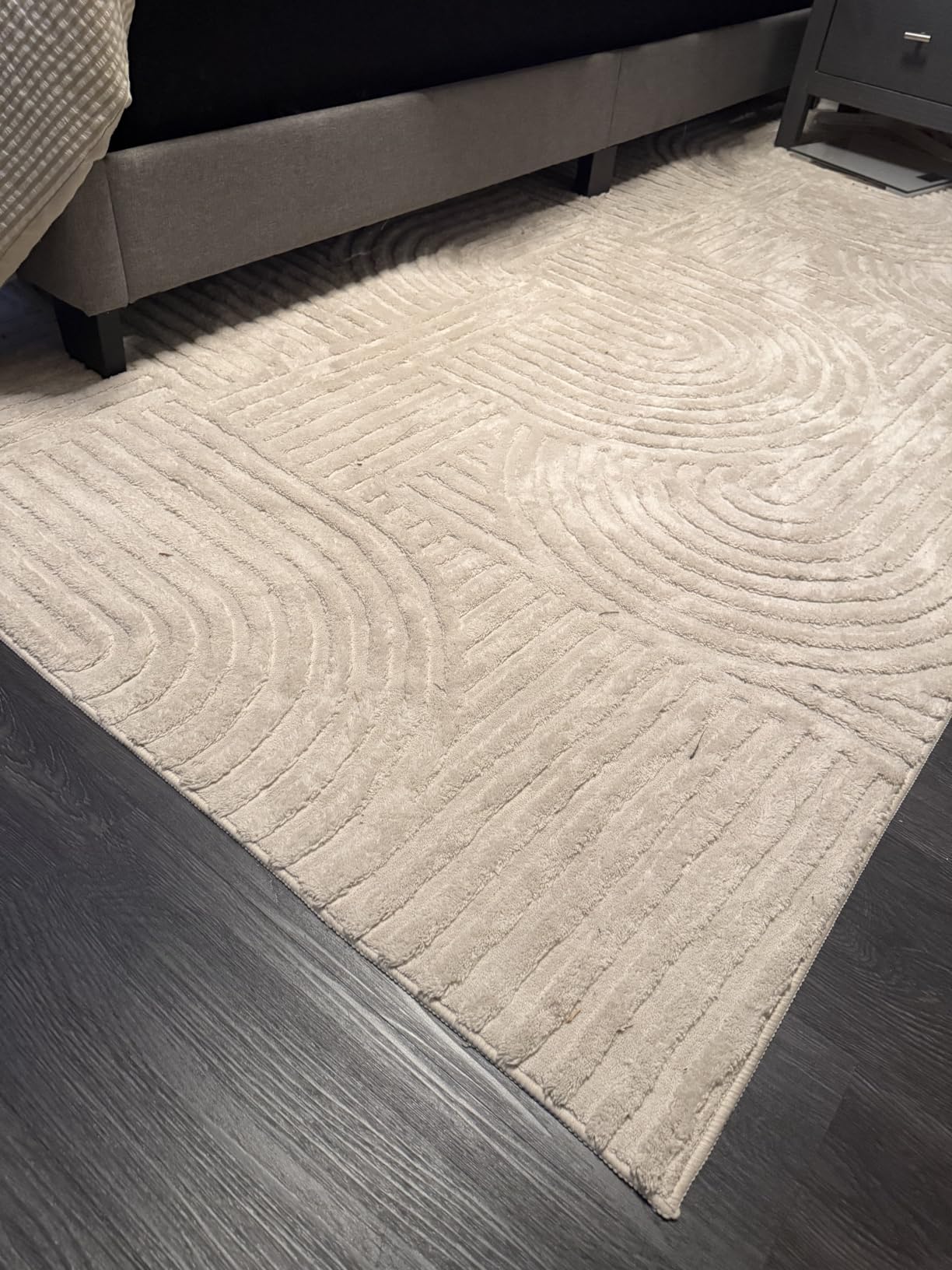 Pauwer 9x12 Washable Area Rugs for Living Room Modern Beige Solid Color Soft Fluffy Rugs for Bedroom Non Slip Boho Accent Indoor Mat Floor Carpet Cover for Kids Room Dining Room Kitchen Office customer photo 1