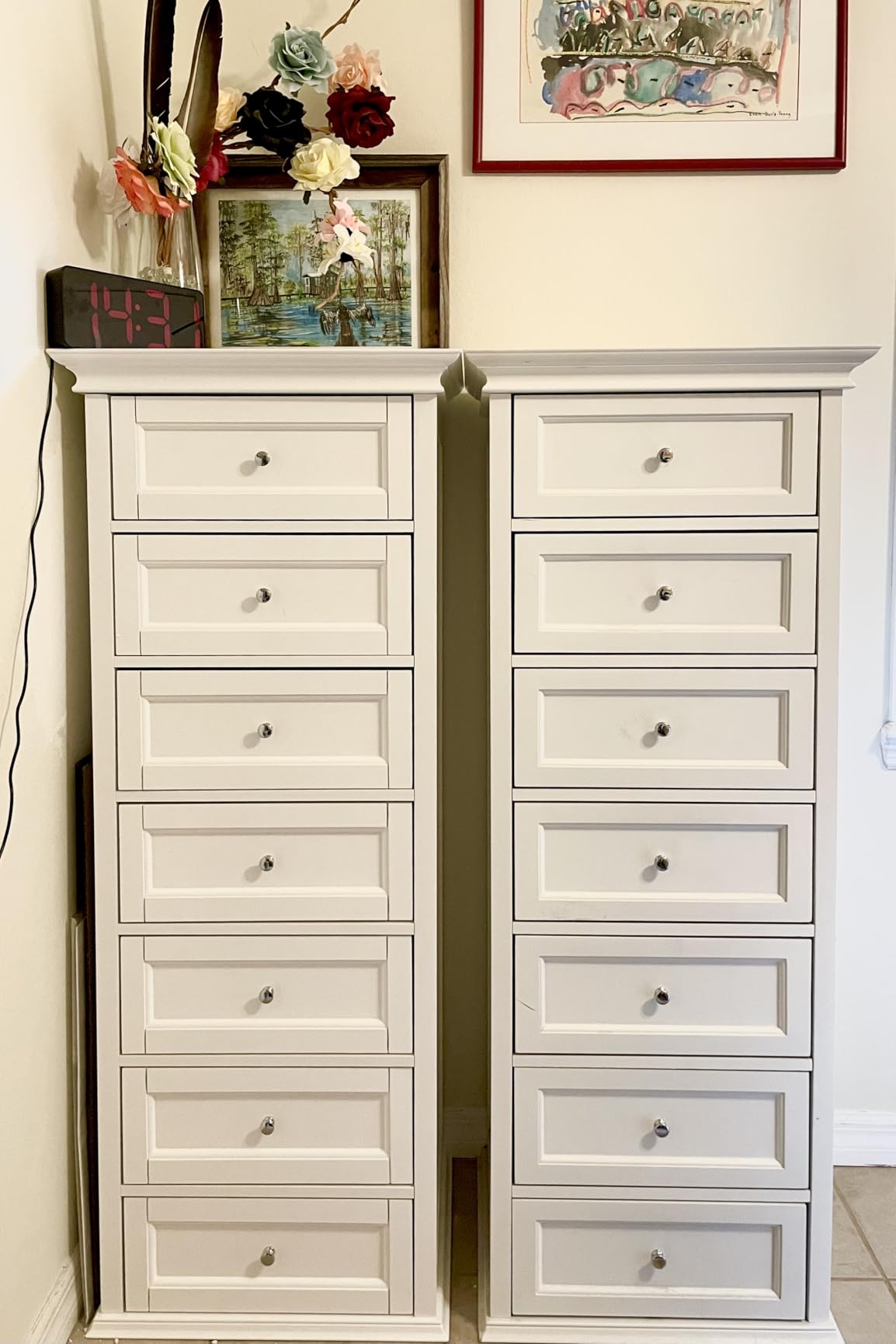 Tall Black Dresser for Bedroom with 7 Drawers, 52