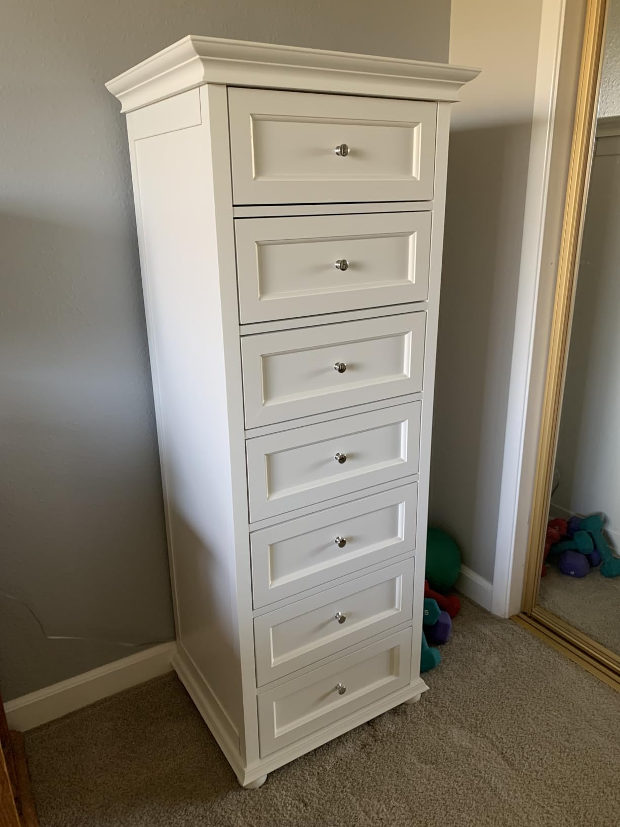 Tall Black Dresser for Bedroom with 7 Drawers, 52