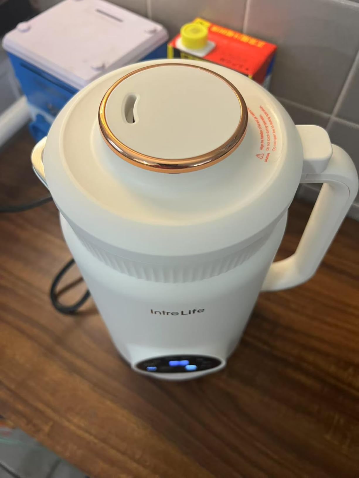 34 oz Nut Milk Maker Machine, 8 in 1 Soy Milk Maker with Nut Milk Bag, Plant Based Milk Maker for Almond, Oat, with Delay Start/Keep Warm/Self Cleaning, Cream customer photo 2