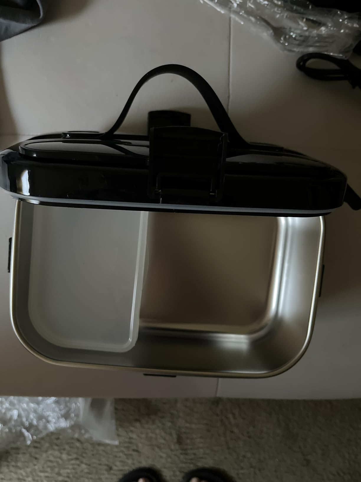 COZYEXPERT Electric Lunch Box Heated Food Warmer 100W Heating Box for Adult, 1.8L Portable Food Heater for Work/Car, 12V/24V/110-230V (Black) customer photo 2