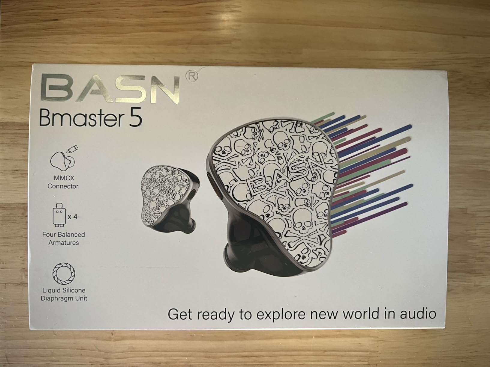 BASN Bmaster5 Hybrid 5 Driver in Ear Monitor, Wired IEM Earbud for Musicians | 8mm Liquid Silicone Diaphragm, 4 Balanced Armatures, Aluminum Case, 2 Detachable MMCX Cables for Audio Monitoring (Sapphire Blue) customer photo 1