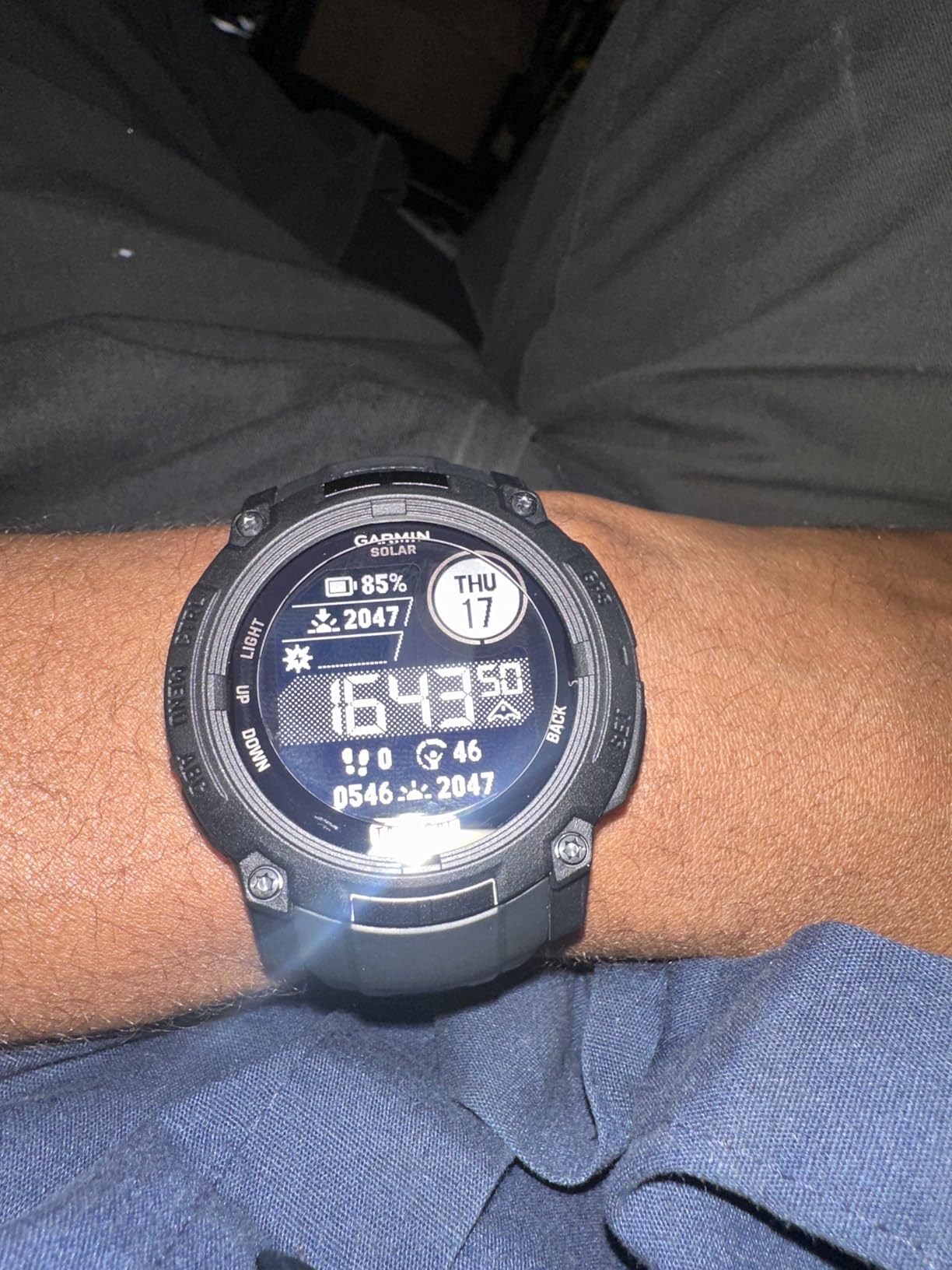 Garmin Instinct® 3 Tactical, Solar, 45mm, Black | Outdoor GPS Smartwatch, Solar Charging, Dedicated Tactical Features, Metal-Reinforced Bezel, Built-In Flashlight customer photo 1