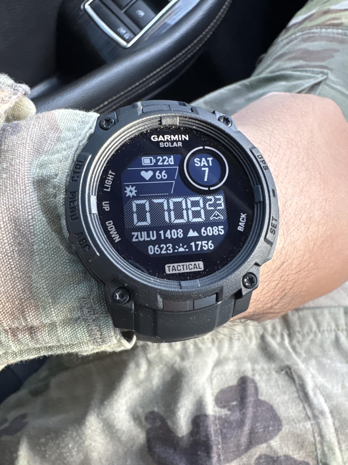 Garmin Instinct® 3 Tactical, Solar, 45mm, Black | Outdoor GPS Smartwatch, Solar Charging, Dedicated Tactical Features, Metal-Reinforced Bezel, Built-In Flashlight customer photo 2