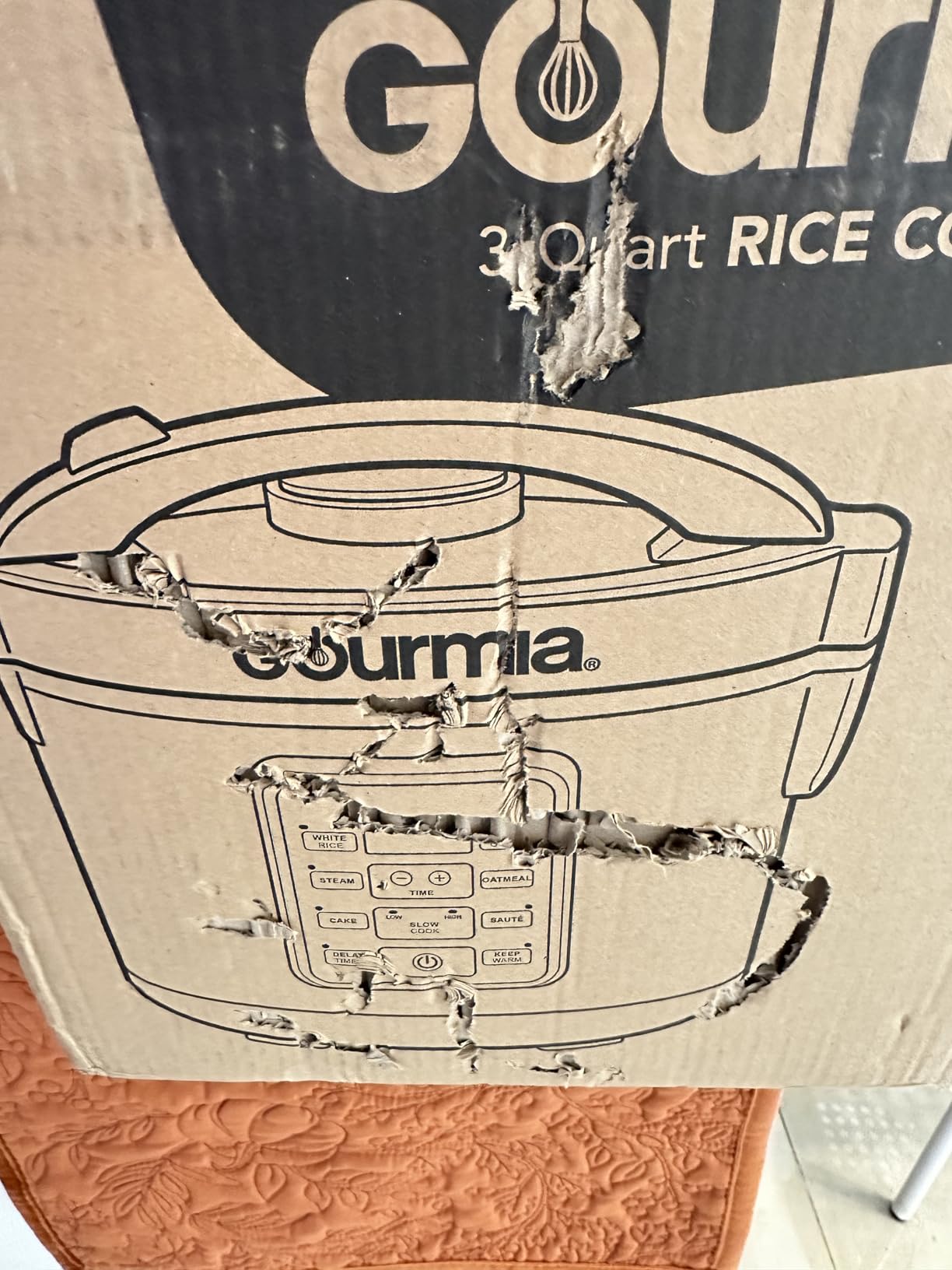 Gourmia Rice Cooker - 5 Qt Capacity, 20 Cup Cooked, 10 Cup Uncooked, Digital Controls, 6 Cooking Presets, Grain Cooker & Steamer, Nonstick Pot, Steam Tray, Delay Timer, Keep Warm, Stainless Steel customer photo 1