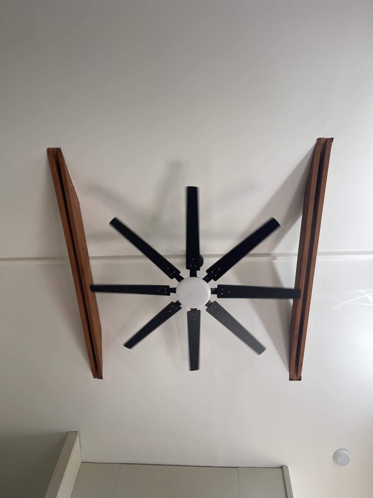 72 inch Ceiling Fans with Lights,Large Ceiling Fan with Light and Remote Control, Dimmable, 3CCT, Quiet, Black Modern Ceiling fan For Living Room, Bedroom, Kitchen, Patio, Farmhouse, Indoor/Outdoor customer photo 1