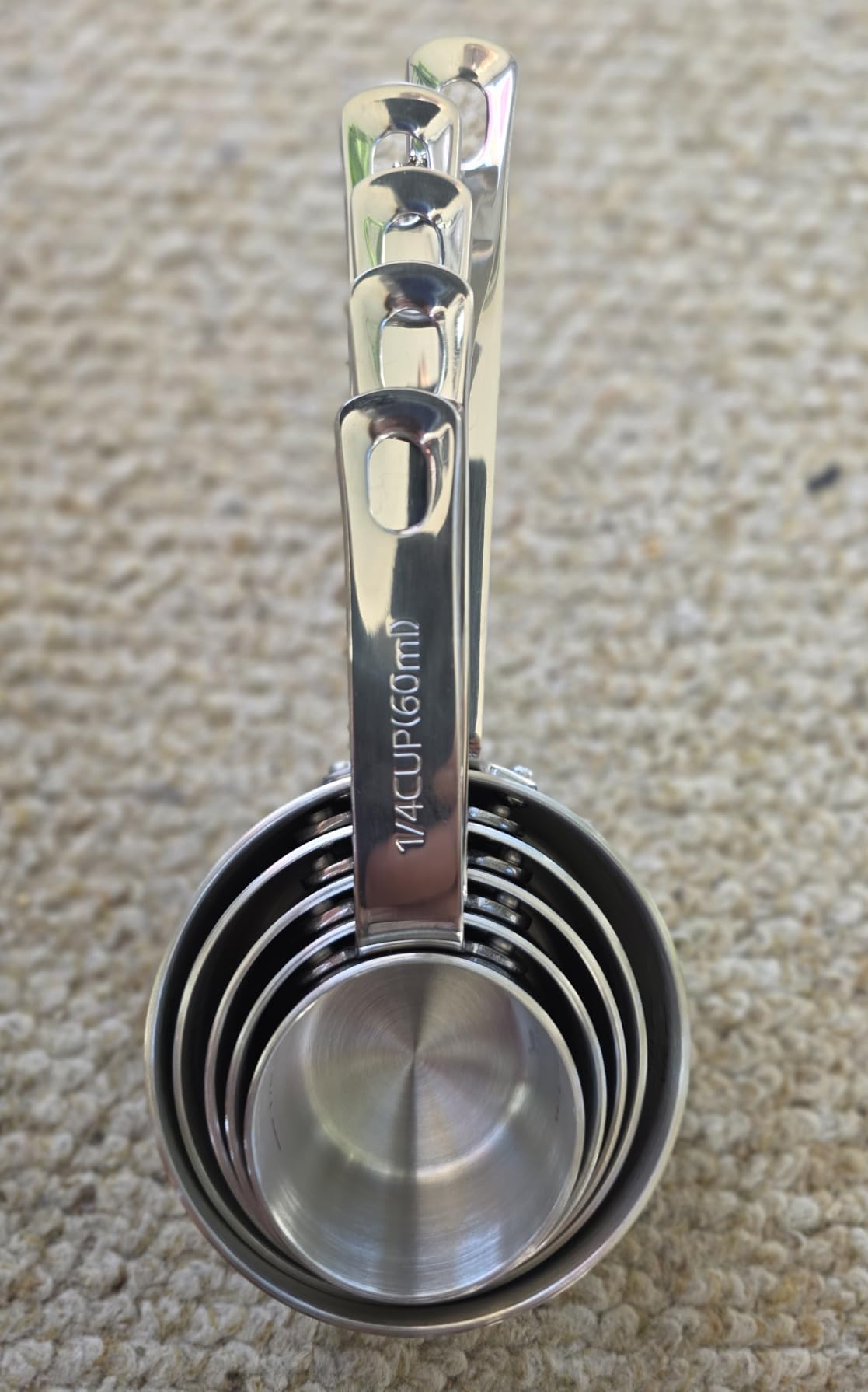 KEAWELL Premium 18/10 Measuring Cup Set (Silver, 5PC Measuring Cups) customer photo 2