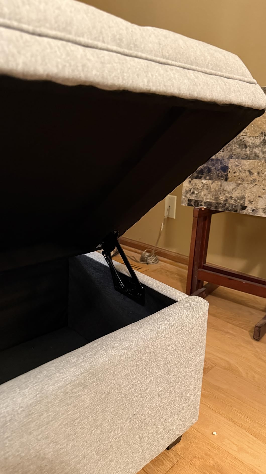 Mangodan Storage Ottoman Bench, Tufted Ottoman with Storage for Living Room, Large Modern Entryway Benchs customer photo 2