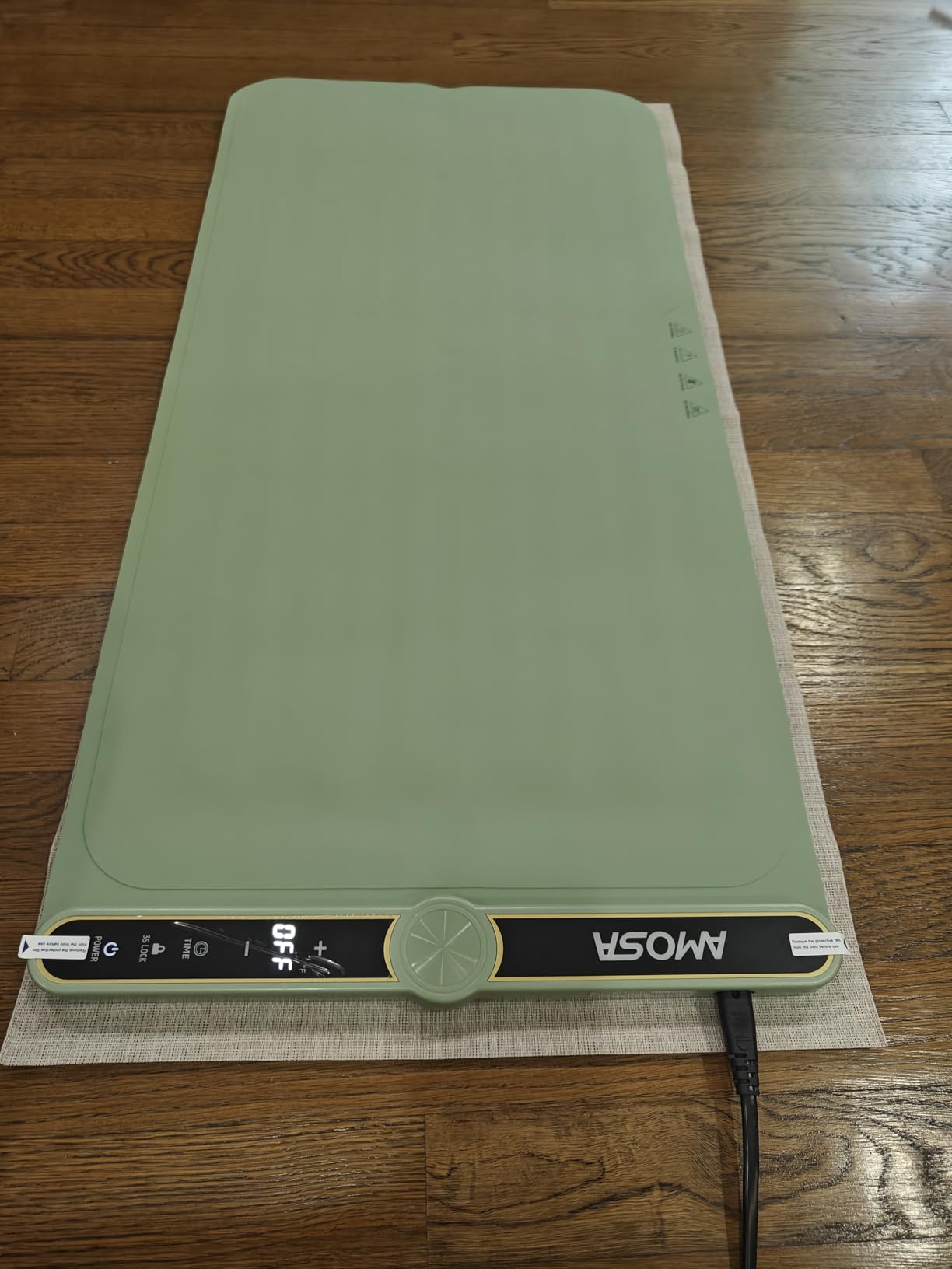 AMOSA Warming Mat for Food, Extra Large Roll Up Food Warming Mat | Fast Heating Electric Food Warmer with 9 Level Temperature and 6 Hours Timer Portable Warming Trays for Buffets Party (Grey) customer photo 2