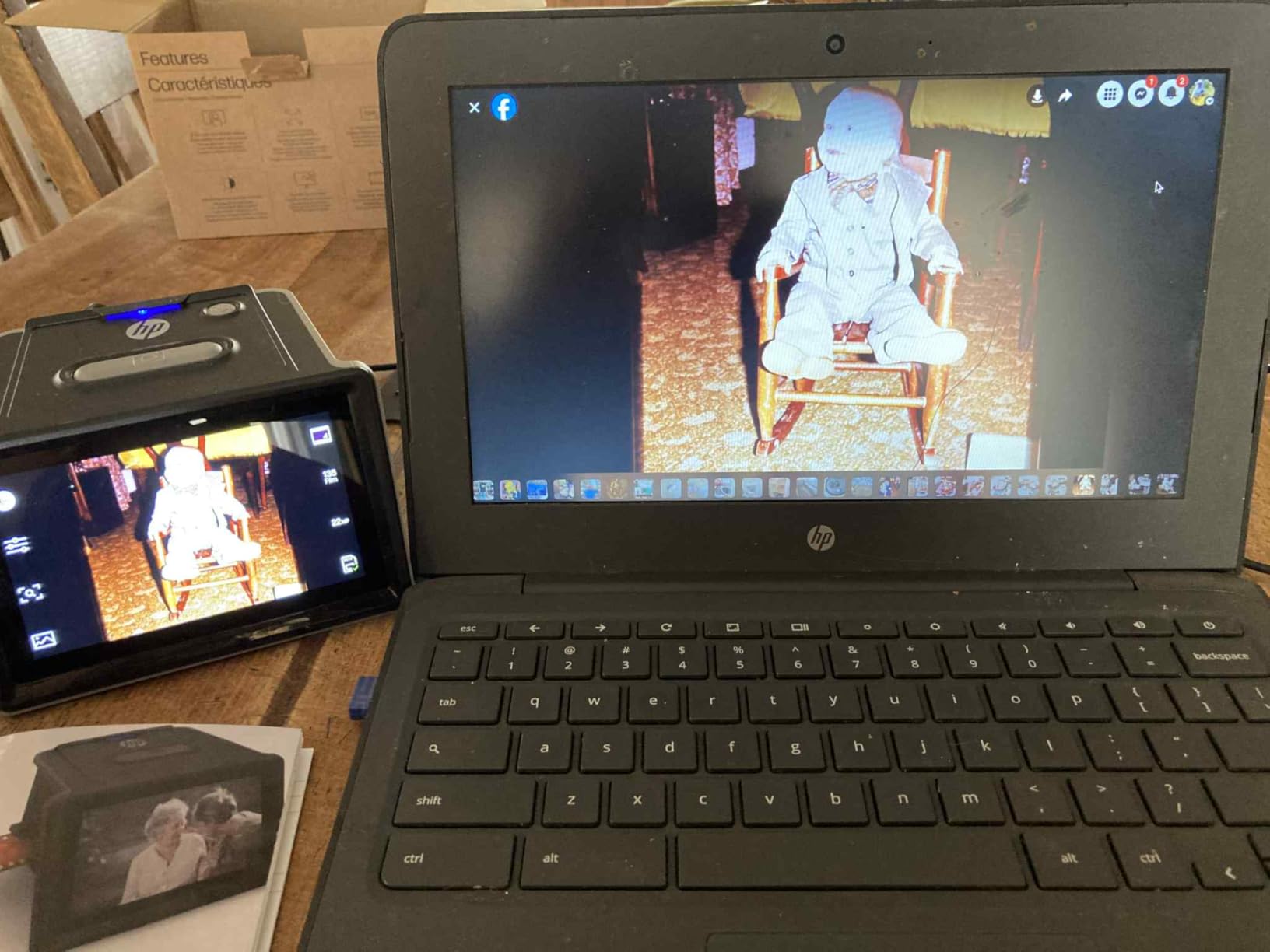 HP Film & Slide Scanner HPFS500, Negative Scanner, Slide Viewer, USB-C customer photo 2