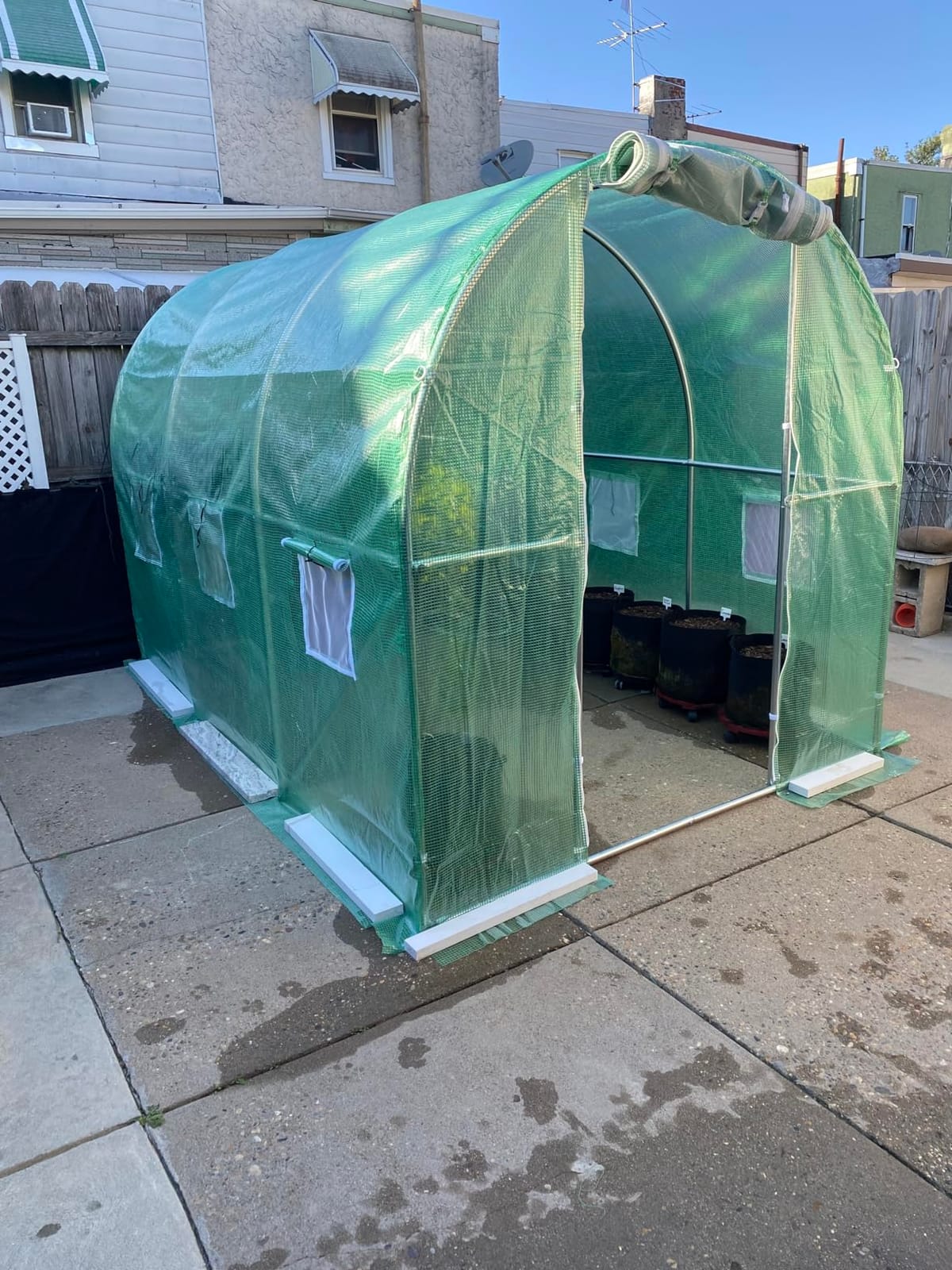 YITAHOME 6x16FT Polycarbonate Greenhouse Large Heavy Duty Green Houses Outdoor Aluminum Greenhouses with Sliding Doors Vent Window Walk-in Greenhouse for Garden Backyard, Silver customer photo 2