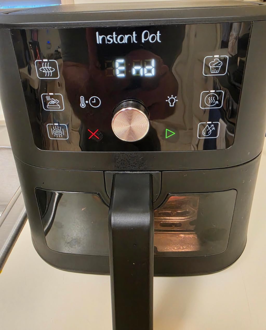 Instant Pot 4Qt Vortex 6-in-1 Mini Air Fryer, Custom Program Options, Air Fry, Broil, Roast, Dehydrate, Bake, Reheat, Black, 4 Quarts customer photo 2