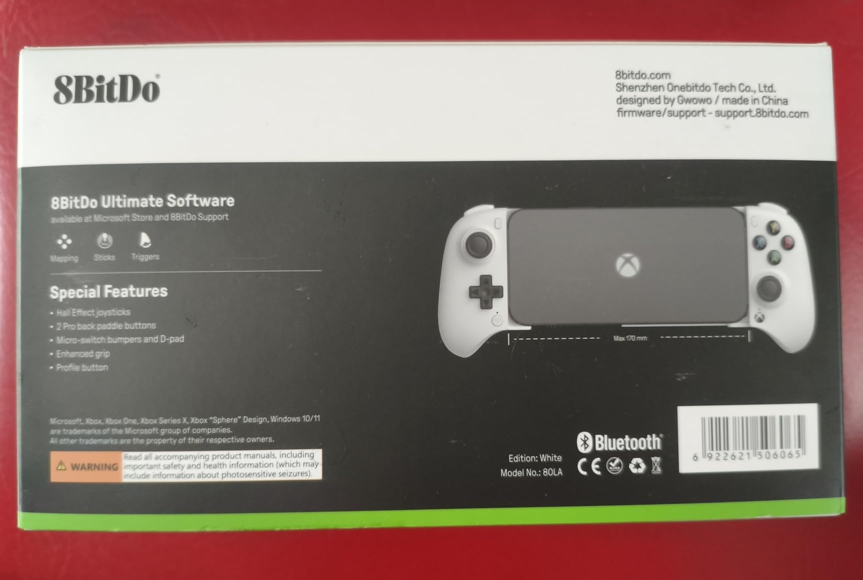 8Bitdo Ultimate Mobile Gaming Controller for iPhone, Apple, Android & Xbox Cloud Gaming, Bluetooth Gamepad with Hall Effect Joysticks, 2 Pro Back Buttons, Officially Licensed (Black) customer photo 2