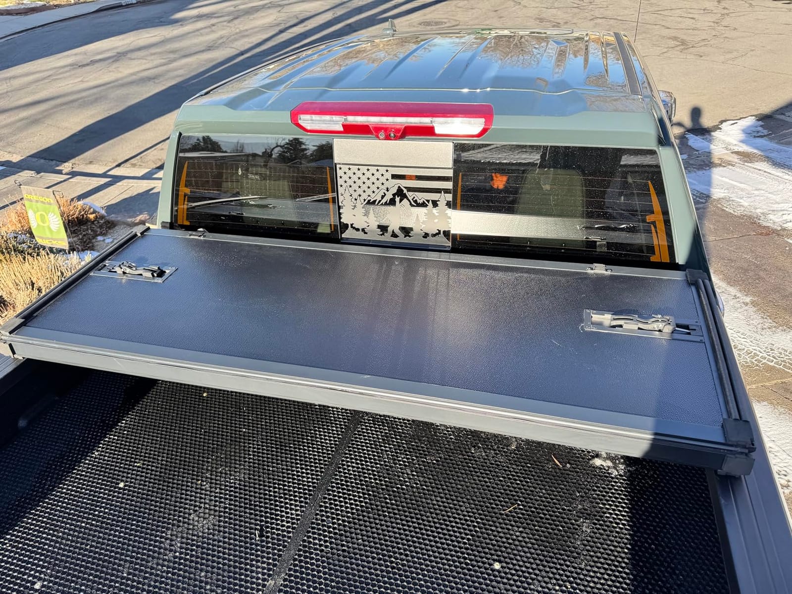 Hard Tri-Fold Truck Bed Tonneau Cover Compatible with 2007-2026 Chevy Silverado/GMC Sierra 1500 5.8ft Bed customer photo 1