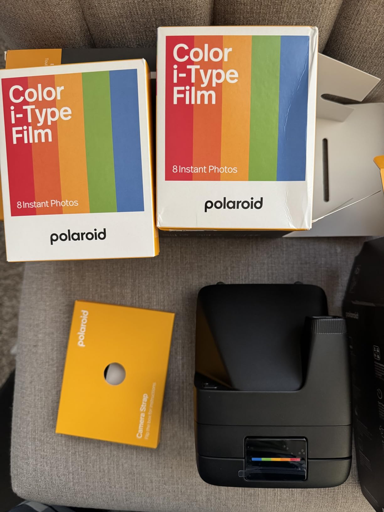 Polaroid Flip Instant Camera + Color Film Bundle (16 Photos Included) - Black (6565) - Hyperfocal 4-Lens System, Sonar autofocus, and Scene Analysis with Bluetooth paired Companion app customer photo 2