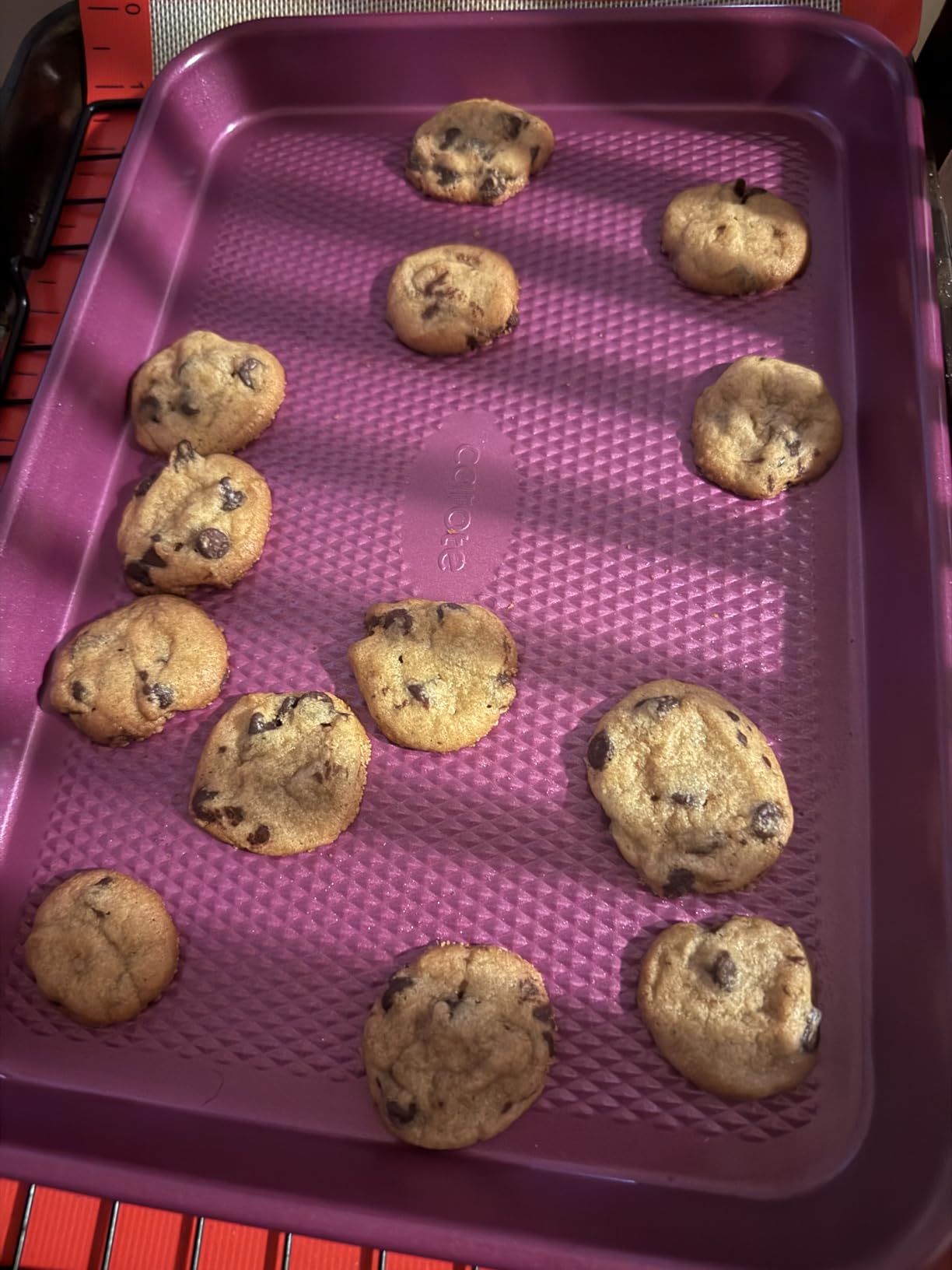 CAROTE 3-Piece Baking Pan Set - Bakeware Set, Baking Sheet Set Including 13 Inch 15 Inch 17 Inch Sheet Pan, Cookie Sheet for Baking, Royal Violet | 13, 15 & 17-Inch, Carbon Steel Baking Pans Set, Easy-Release, Oven Safe Up to 446°F, Even Heating, PFAS-Free, Space-Saving customer photo 1
