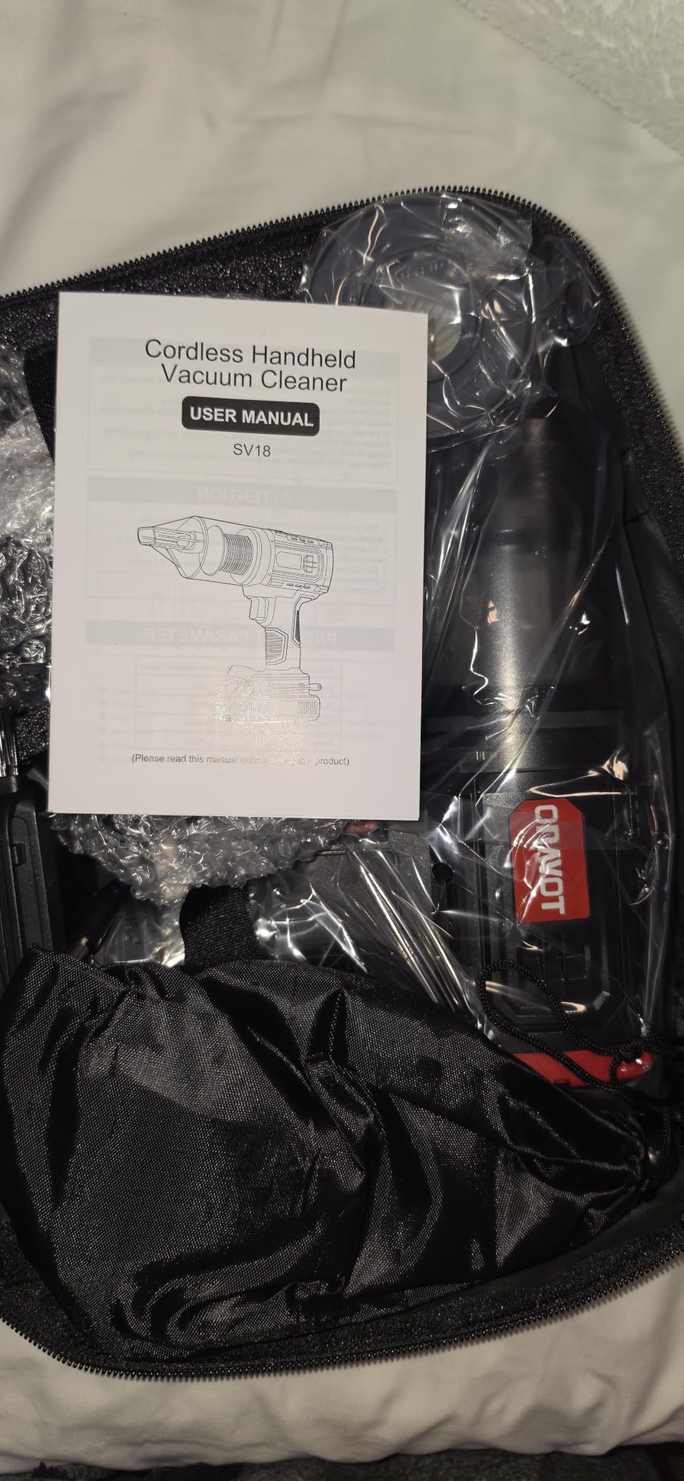 Car Vacuum Cordless, 35000PA Strong Suction Handheld Vacuum with 2 Detachable Batteries, 60Min Runtime Portable Vacuum Cleaner for Car Detailing, Pet Hair, Home Couch & Office, 350ML XL Dust Cup customer photo 1