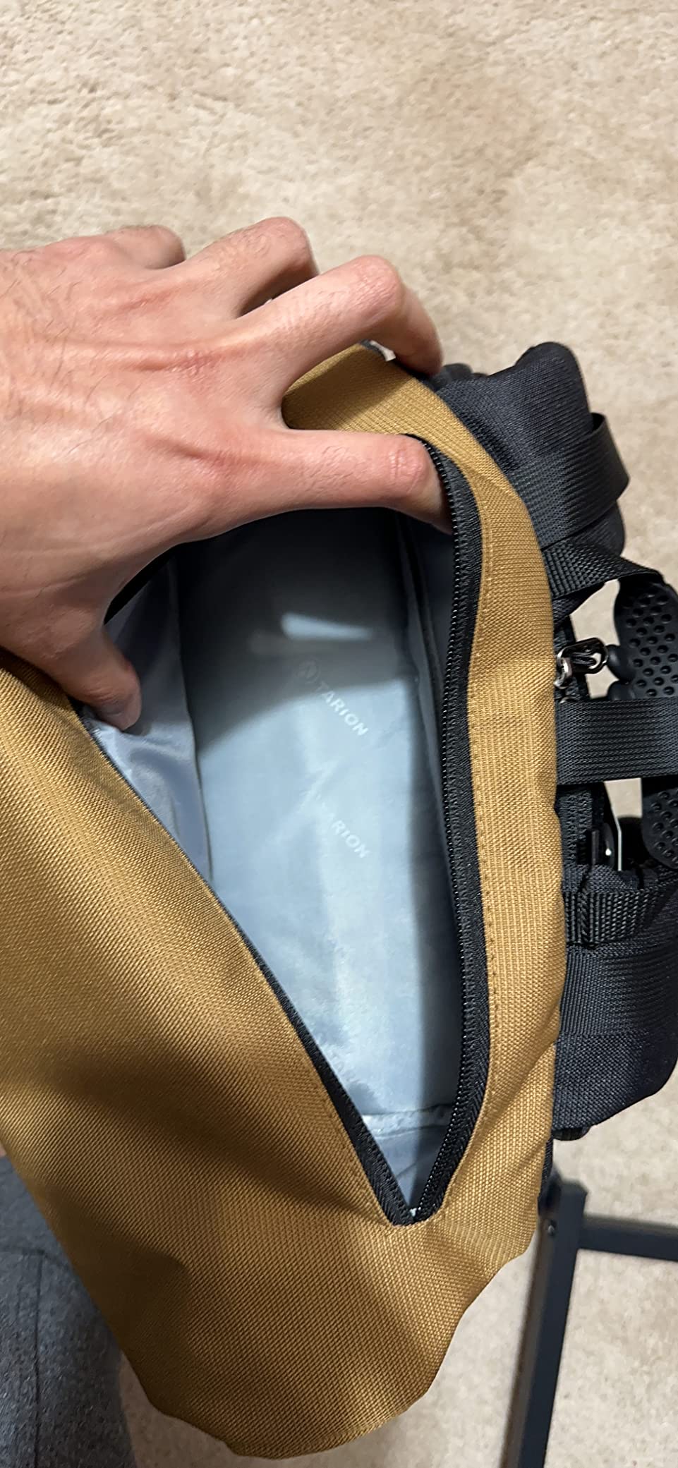 TARION Urban Large Camera Backpack with Rolltop Hardshell 16L Gold XH customer photo 2