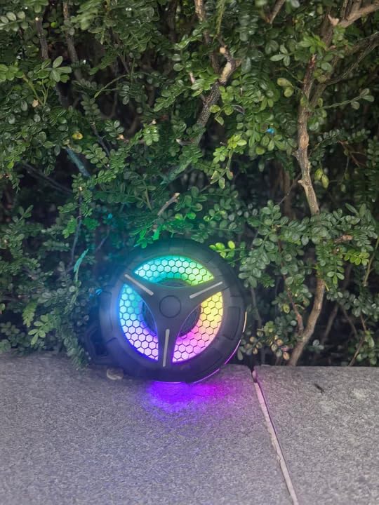 Waterproof Bluetooth Shower Speaker with Suction Cup, IPX7 Bathroom Speaker, 15W Loud Stereo Sound, Deep Bass, TWS Pairing, RGB Lights, Portable Speaker Gift for Men & Women customer photo 2