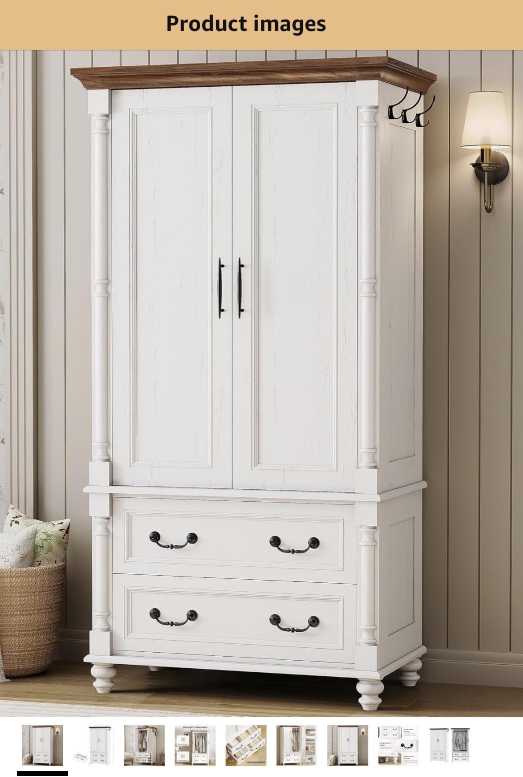 LIKIMIO Armoire Wardrobe Closet 70