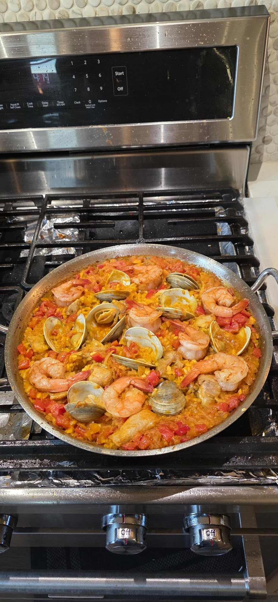 12 Inch Paella Pan, Tri-Ply Stainless Steel Large Spanish Rice Pan customer photo 1