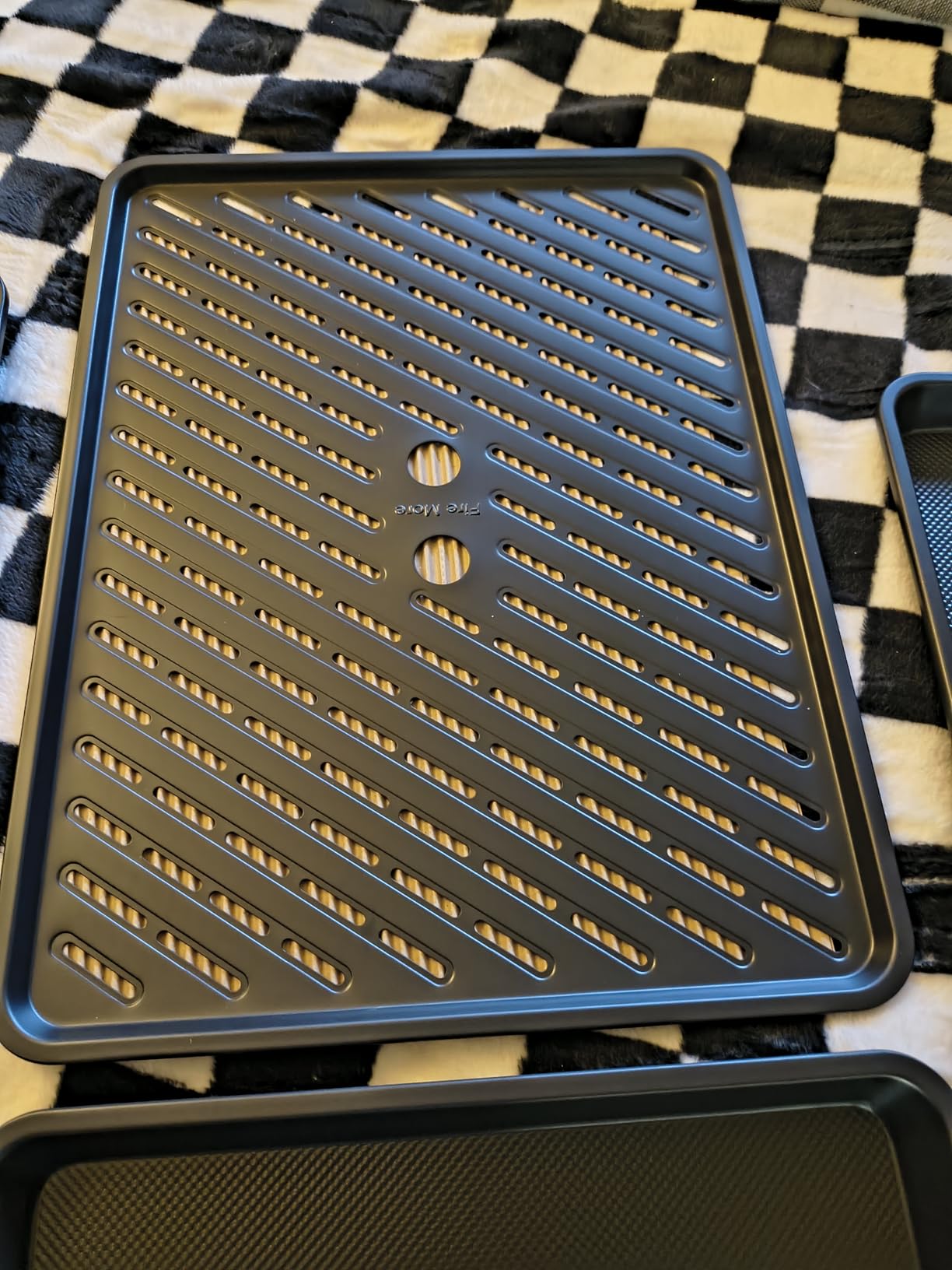 Nonstick Baking Sheet Set with Cooling Rack, 4-Piece Cookie Sheets for Baking, 0.8mm Heavy Duty Carbon Steel Oven Pans, Ceramic Coated Half Sheet, Jelly Roll Pan & Quarter Sheet, PFOA/PTFE Free customer photo 1