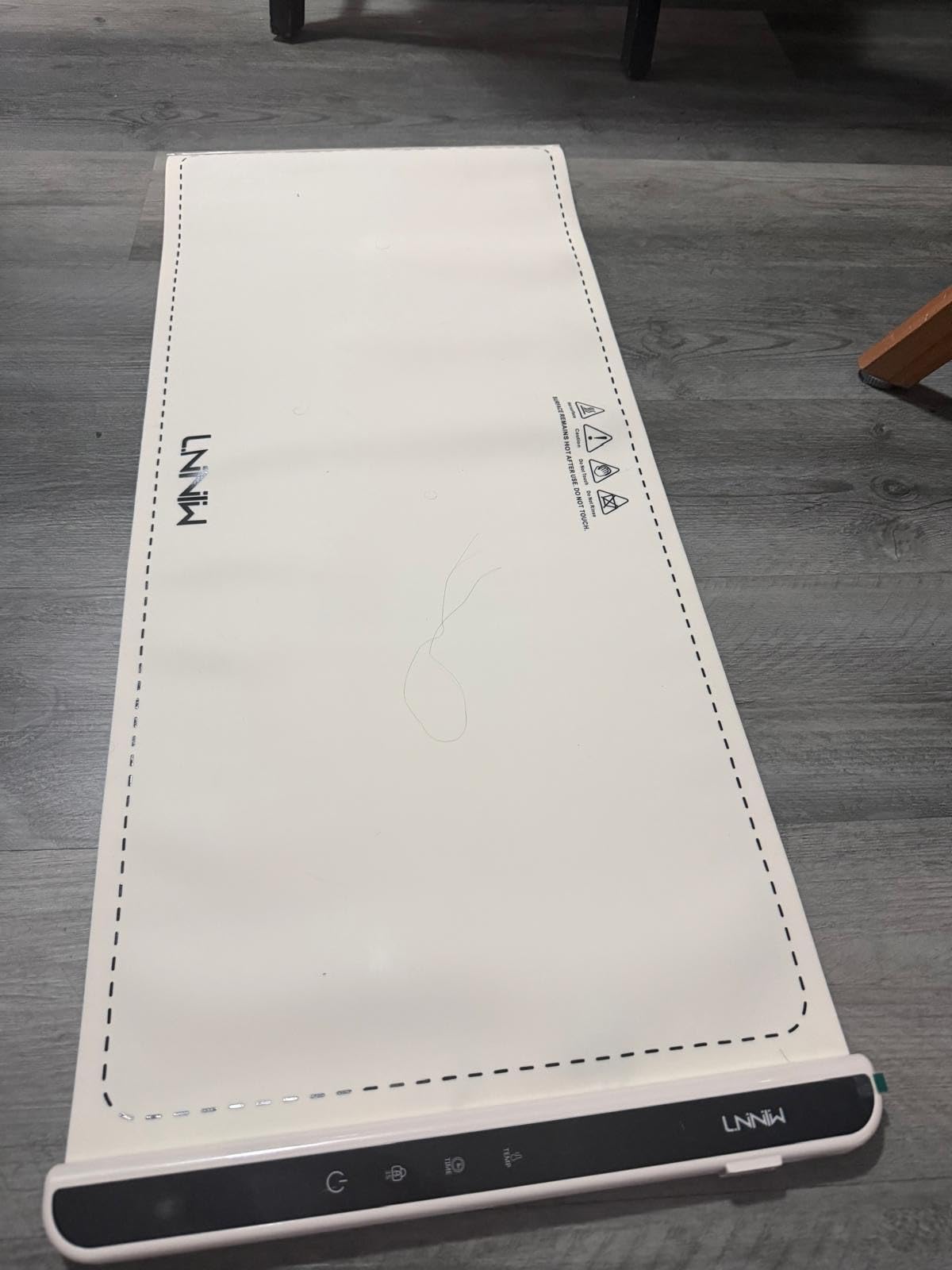 Warming Mat for Food, 26x15 Inch, Off White, Fast Heat, Child Lock | Includes heat-resistant pad. Perfect for chafing dishes, buffet & parties. Easy to clean & store. 6 settings, timer & lock. customer photo 1