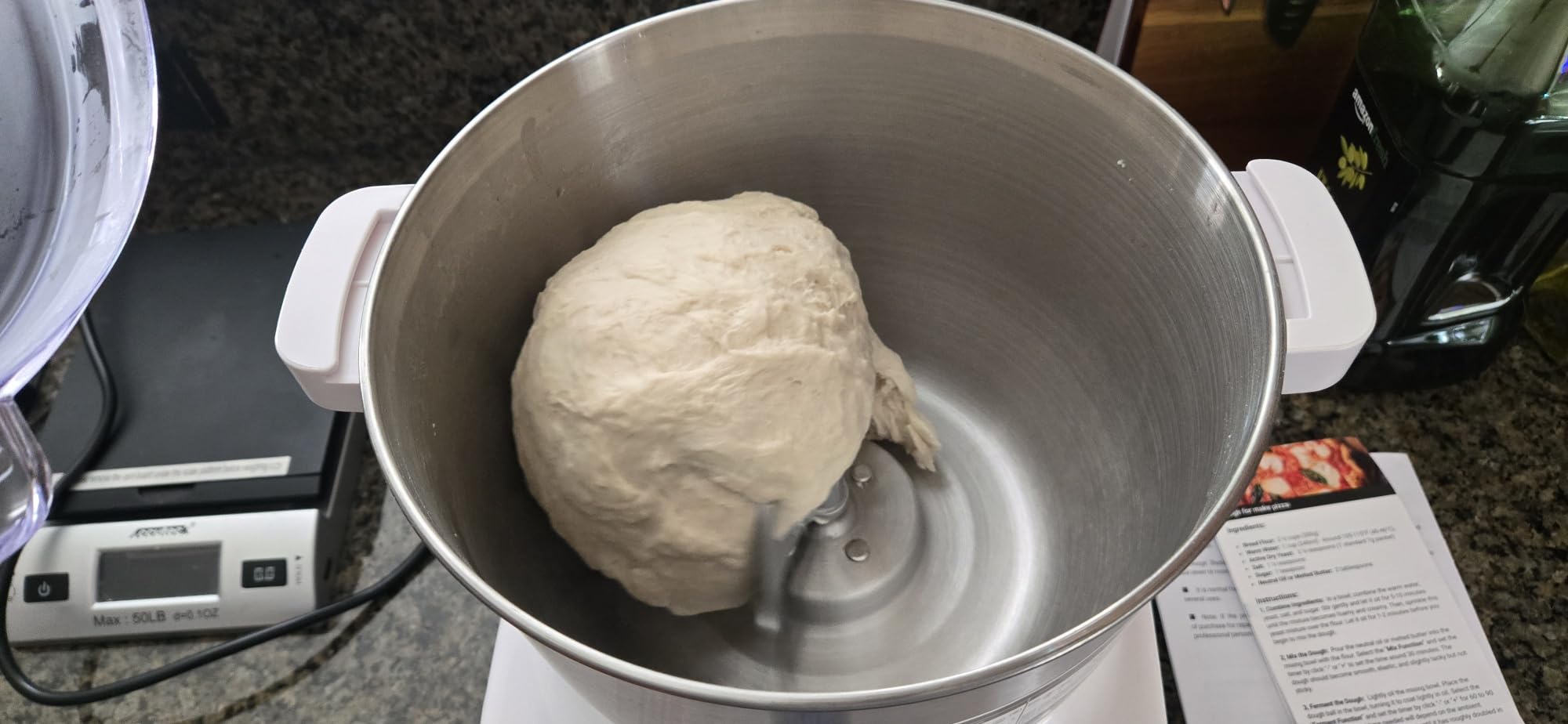 AIZIYO DoughChief, 7.4QT Dough Maker, Dough Mixer with Ferment Function, 304 Stainless Steel Bowl, Removeable lid, Face-up Touch Panel, Electric Dough Proofing Box for Pizza & Bread customer photo 1