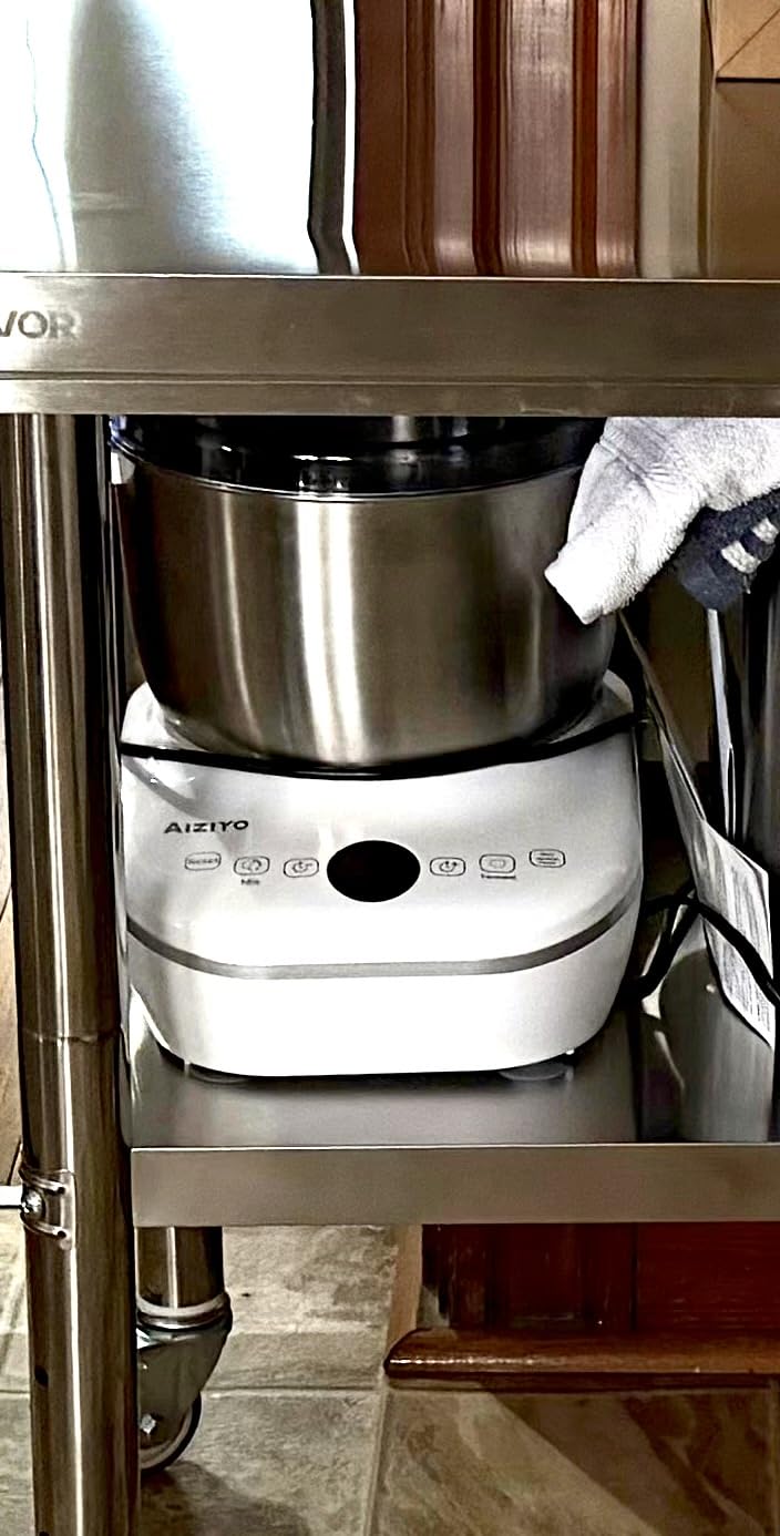 AIZIYO DoughChief, 7.4QT Dough Maker, Dough Mixer with Ferment Function, 304 Stainless Steel Bowl, Removeable lid, Face-up Touch Panel, Electric Dough Proofing Box for Pizza & Bread customer photo 2