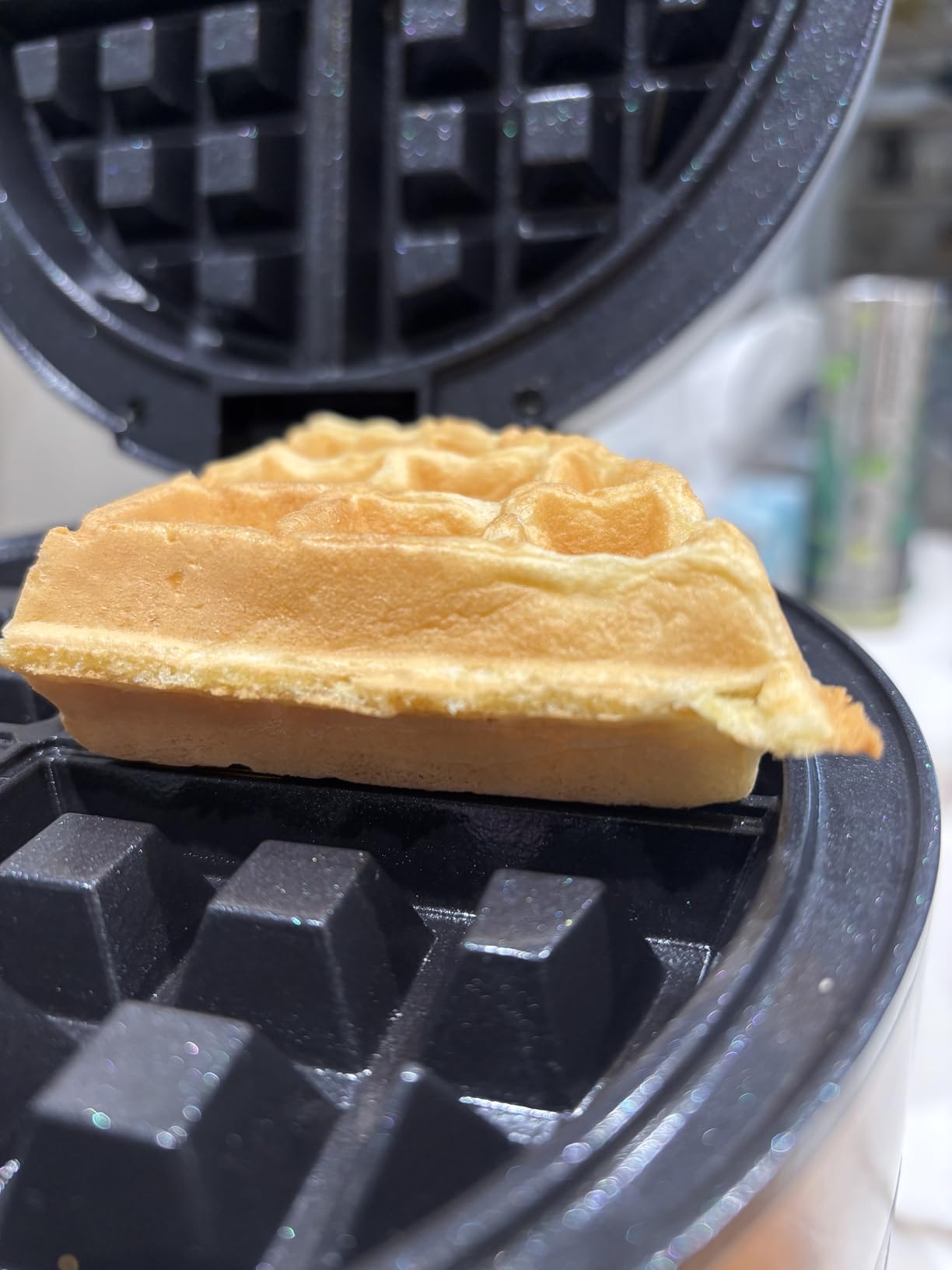 Cuisinart Double Flip Belgian Waffle Maker, Stainless Steel, 1400W | Double flip waffle iron with nonstick plates, ready indicator lights & adjustable browning for every preference, WAF-F40NAS customer photo 1
