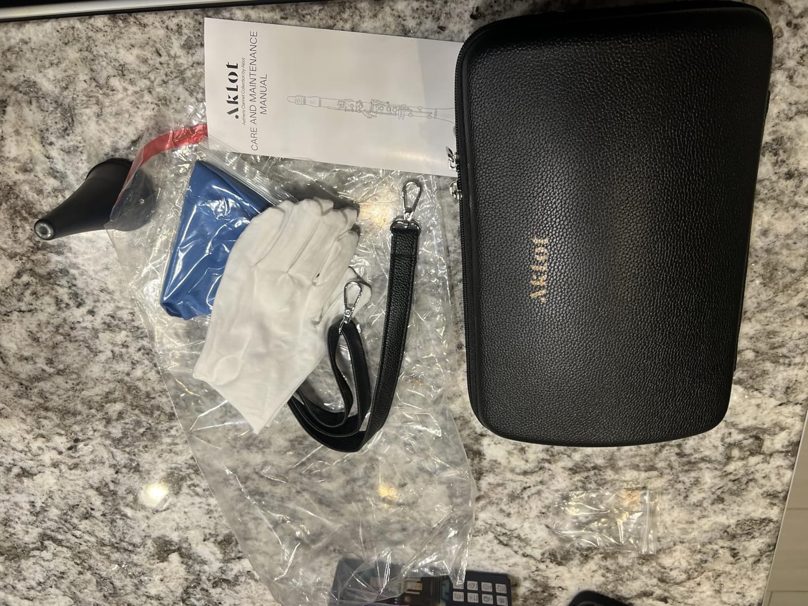AKLOT B Flat Concert Clarinet: Precision Tone Hole Design for Stable Intonation, Durable Nickel-Plated Keys, Including Stylish Case, Barrel, Full Clarinet Cleaning Kit (Ember-MN) customer photo 1