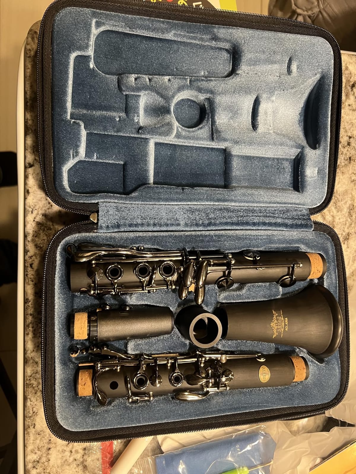 AKLOT B Flat Concert Clarinet: Precision Tone Hole Design for Stable Intonation, Durable Nickel-Plated Keys, Including Stylish Case, Barrel, Full Clarinet Cleaning Kit (Ember-MN) customer photo 2