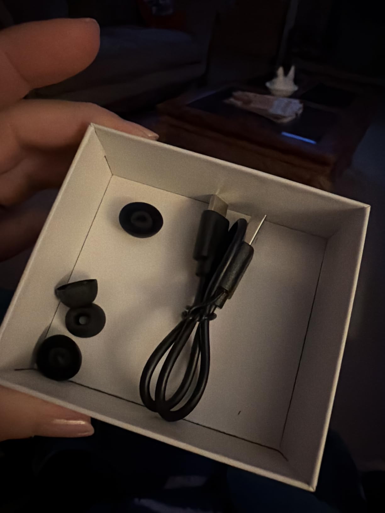 Wireless Earbuds, Bluetooth 5.4 Headphones Bass Stereo/Clear Calls, Black | Ear Buds with Noise Cancelling Mic LED Display in Ear Earphones IP7 Waterproof 36H Bluetooth Earbuds for Phones/Sport/Laptop customer photo 1