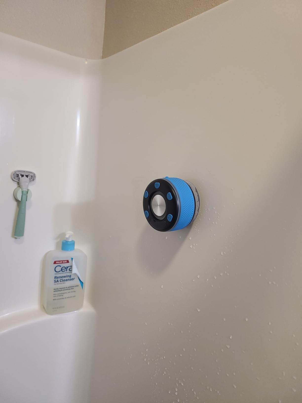 Bluetooth Speaker, Shower Speaker, IP7 Waterproof Portable Speakers Bluetooth 5.4 with HD Sound, RGB Light/LED Display/Hands-Free Call/Suction Cup Perfect for Bathroom Sing-Along Stocking Stuffers customer photo 1