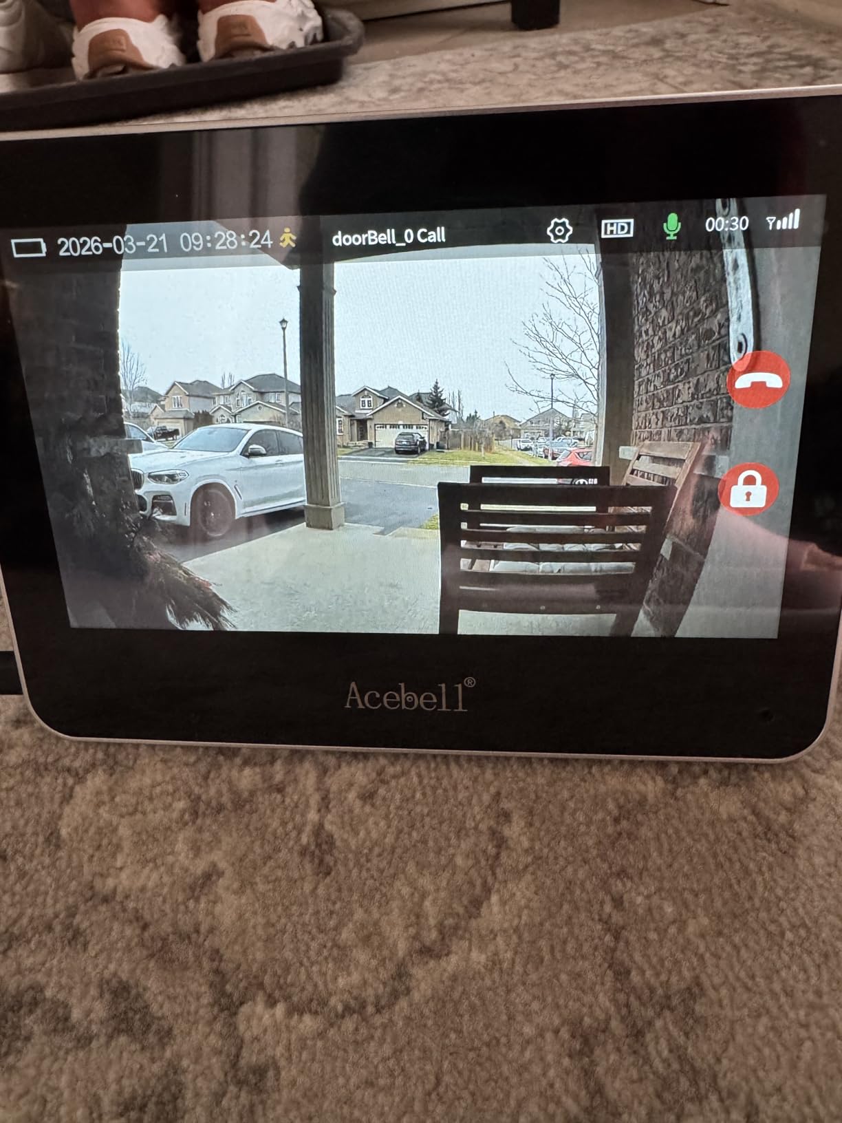Wireless Smart Video Doorbell Intercom System, WiFi 1080P Video Doorbell Camera with Monitor, Video Door Phone with 7''Touch Screen, Motion Detection, No Subscription, APP Control customer photo 1