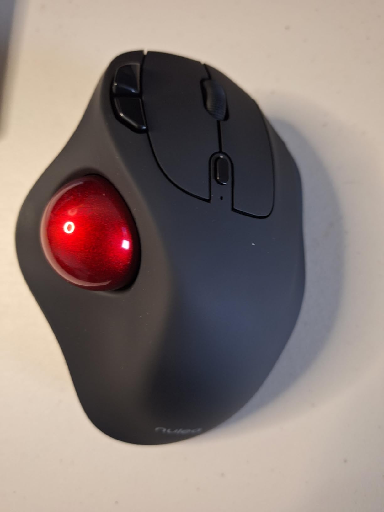 Nulea Wireless Trackball Mouse Ergonomic 21.7 Tilt Stand Thumb Control | Rechargeable mouse with 4 DPI levels, Bluetooth 2.4G connection, 3 device switching, precise control, compatible with PC Mac customer photo 1