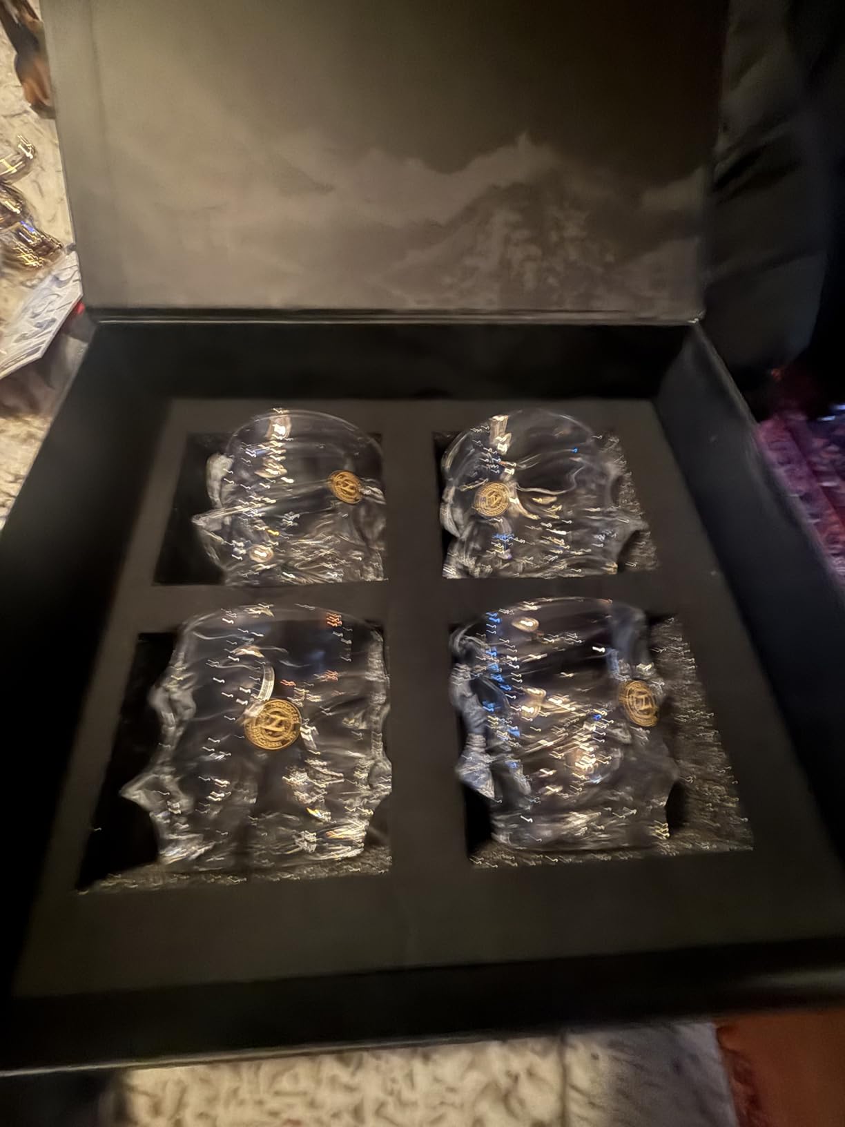 TSUKIGLASS Storm Crystal Cocktail Whiskey Glasses Set of 4, Gifts for Men | Japanese Old Fashioned Rocks Tumblers, 8.45oz, Bourbon, Scotch & Whisky Glasses, Lead-Free Crystal, Gift Box customer photo 1