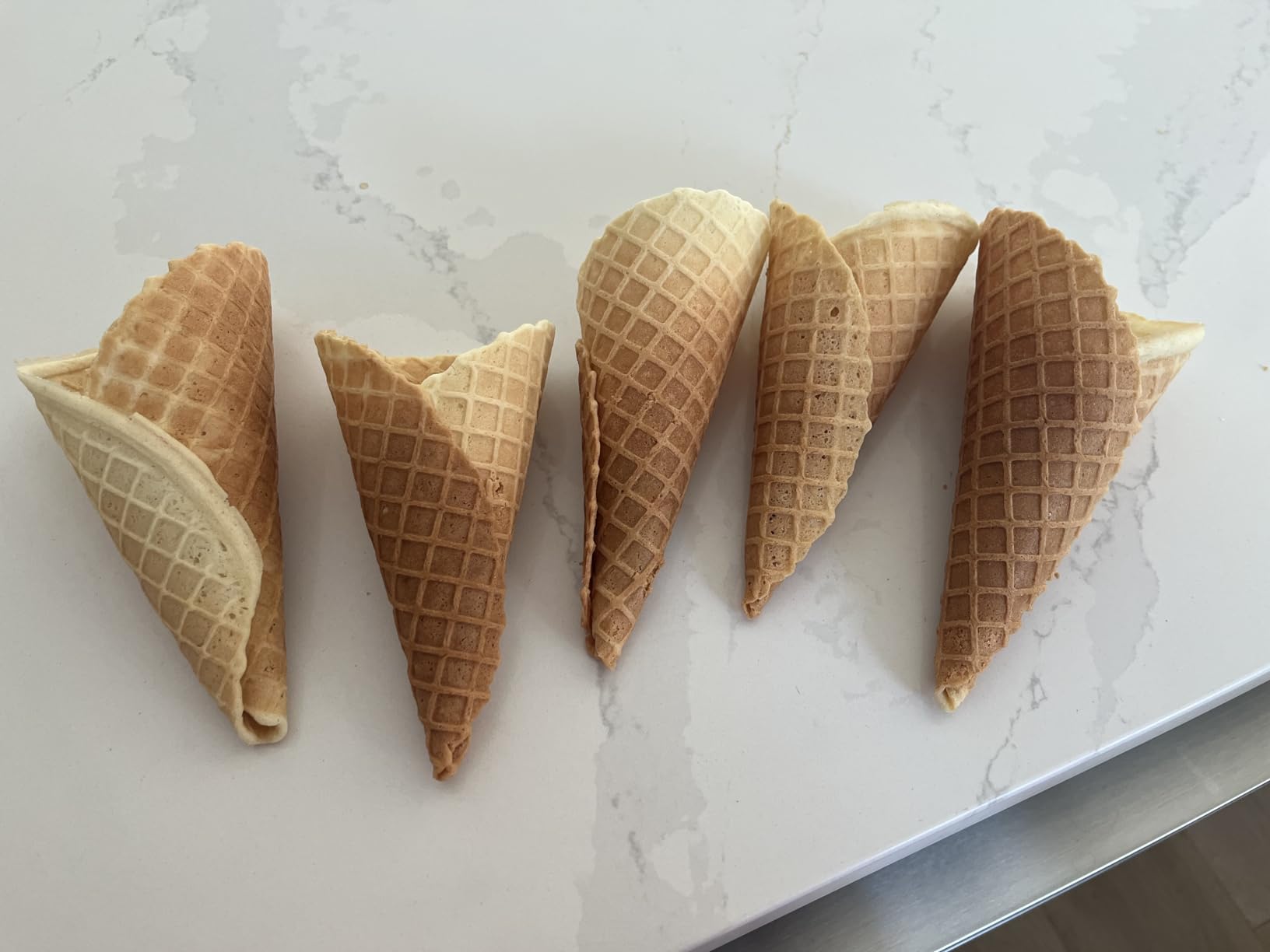 FOHERE Waffle Cone Maker Machine and Ice Cream Bowl Maker with Temperature Control, Double Side Nonstick Waffle Bowl Maker with Cone Roller, 7.5