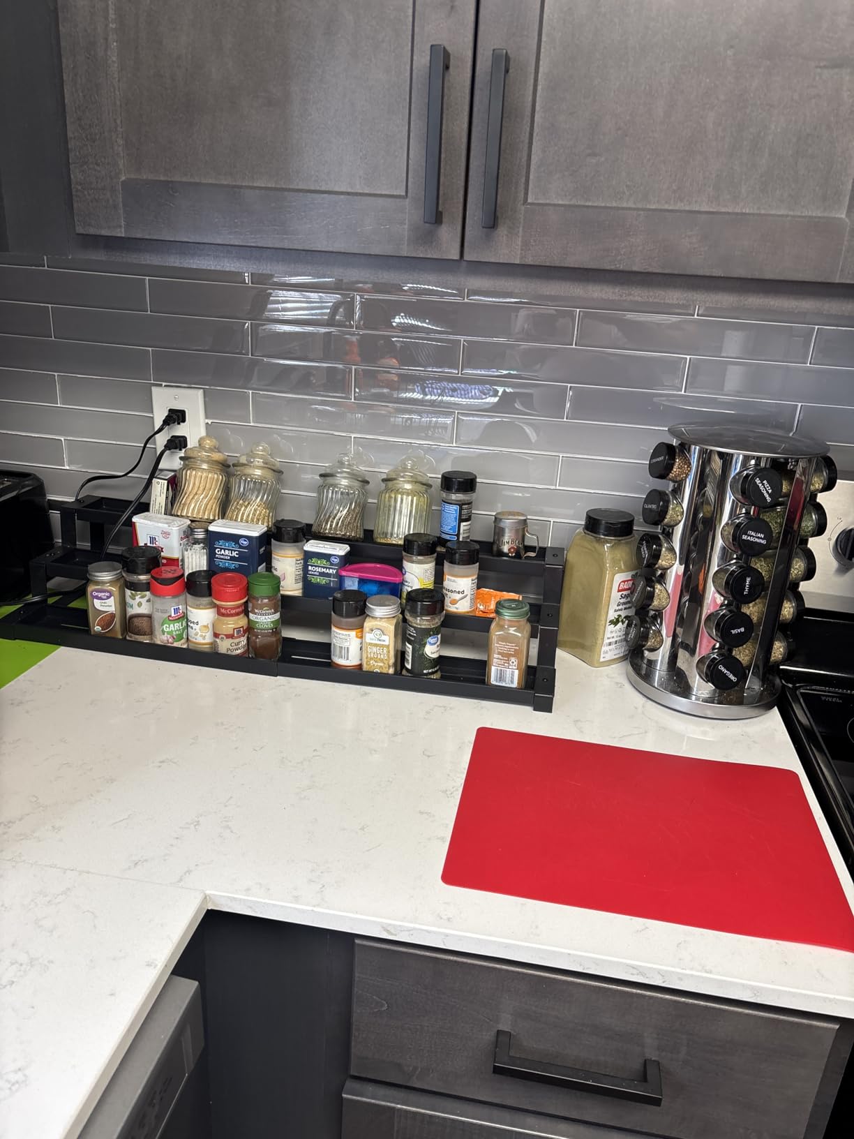 3-Tier Spice Rack Organizer for Kitchen Cabinet or Pantry, 16