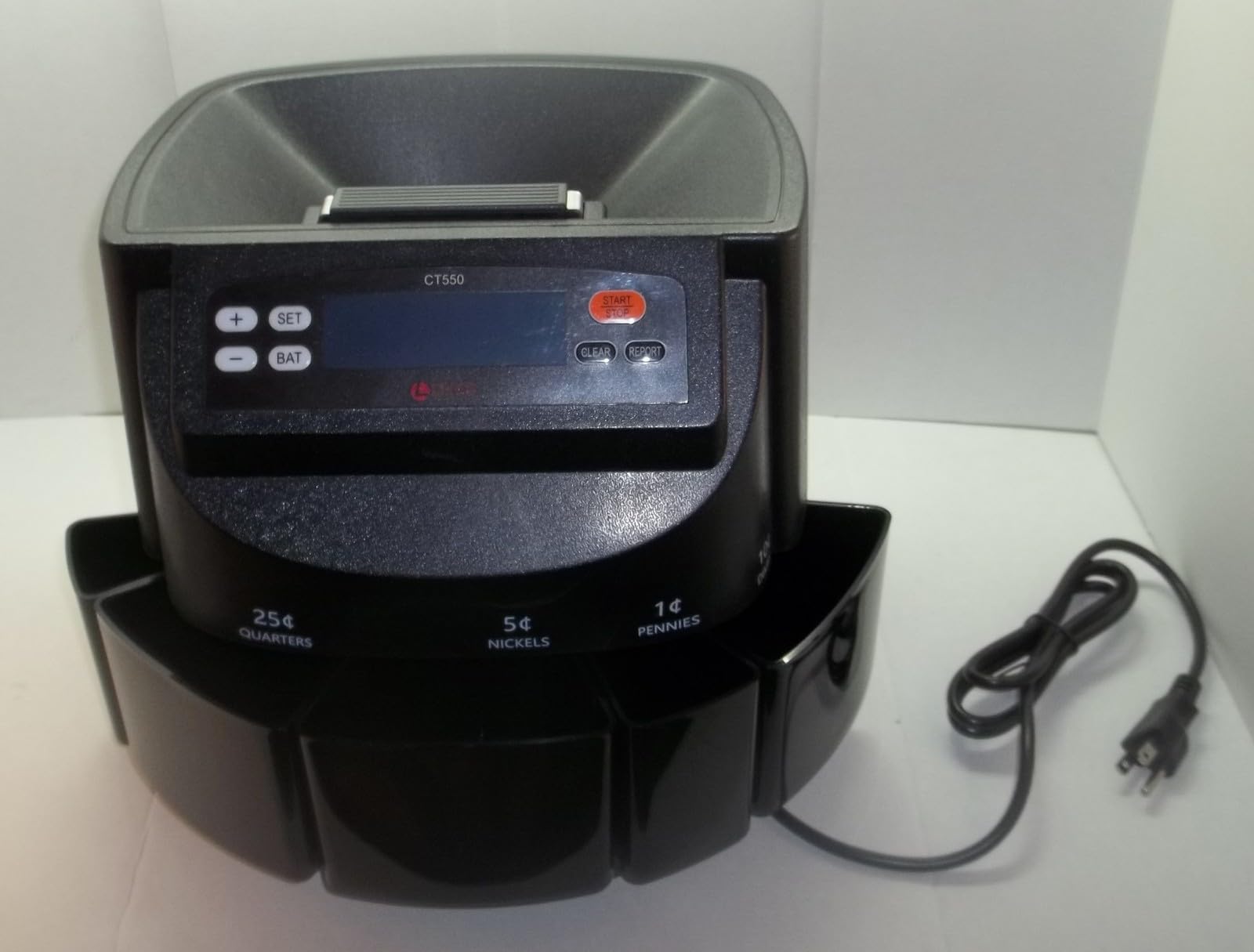 L LIKED Coin Counter & Sorter Machine 5 US Coins 50 Wrappers 270/min LCD | Accurate sort for pennies, nickels, dimes, quarters & dollars. Batch wrap mode, holds 2000 coins, easy to use customer photo 1