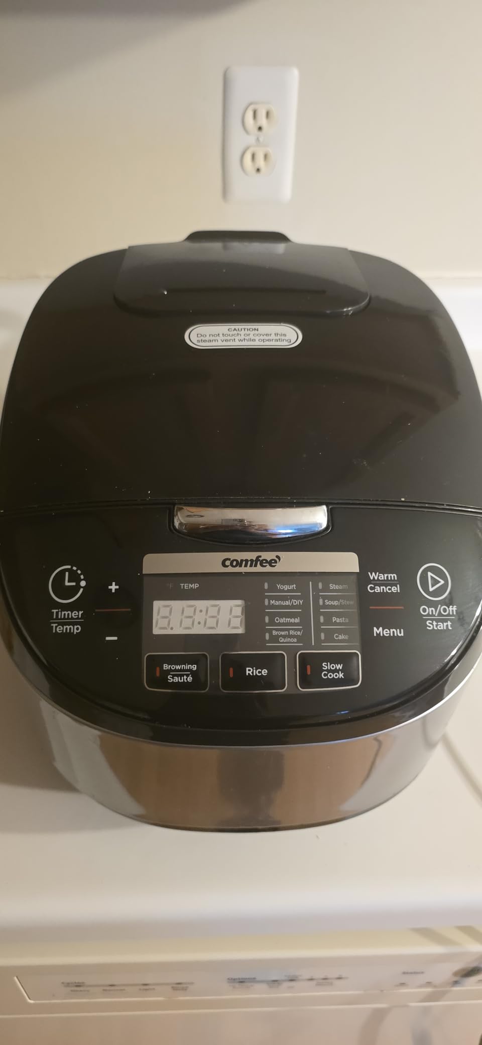 COMFEE' Japanese Style Rice Cooker with Fuzzy Logic, 10-Cups Uncooked Rice | large capacity, 11 presets, auto keep warm, 24-hr delay timer customer photo 2