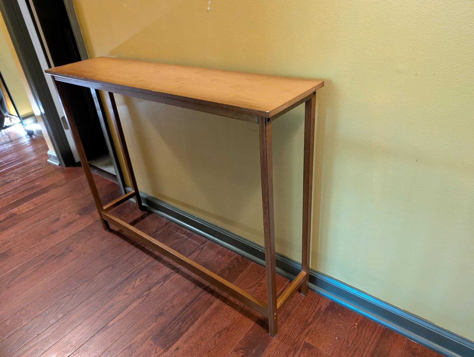 Bamboo Narrow Console Table, 39.4