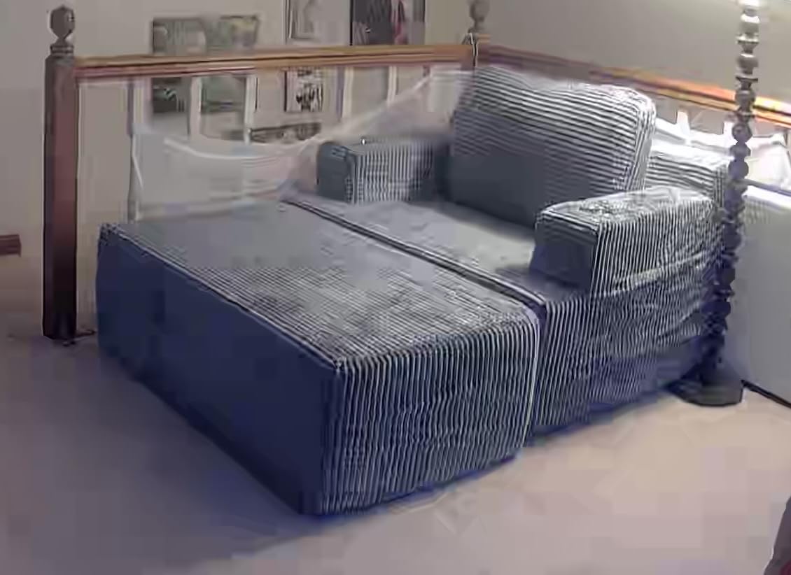 Homall Oversized Chaise Lounge Chair, Cloud Couch with Fluffy Upholstated, Deep Seat Sleeper Sofa Bed with Two Cup Holders, Comfy Boneless Couch No Assembly Required for Living Room, Apartment (Grey) customer photo 1