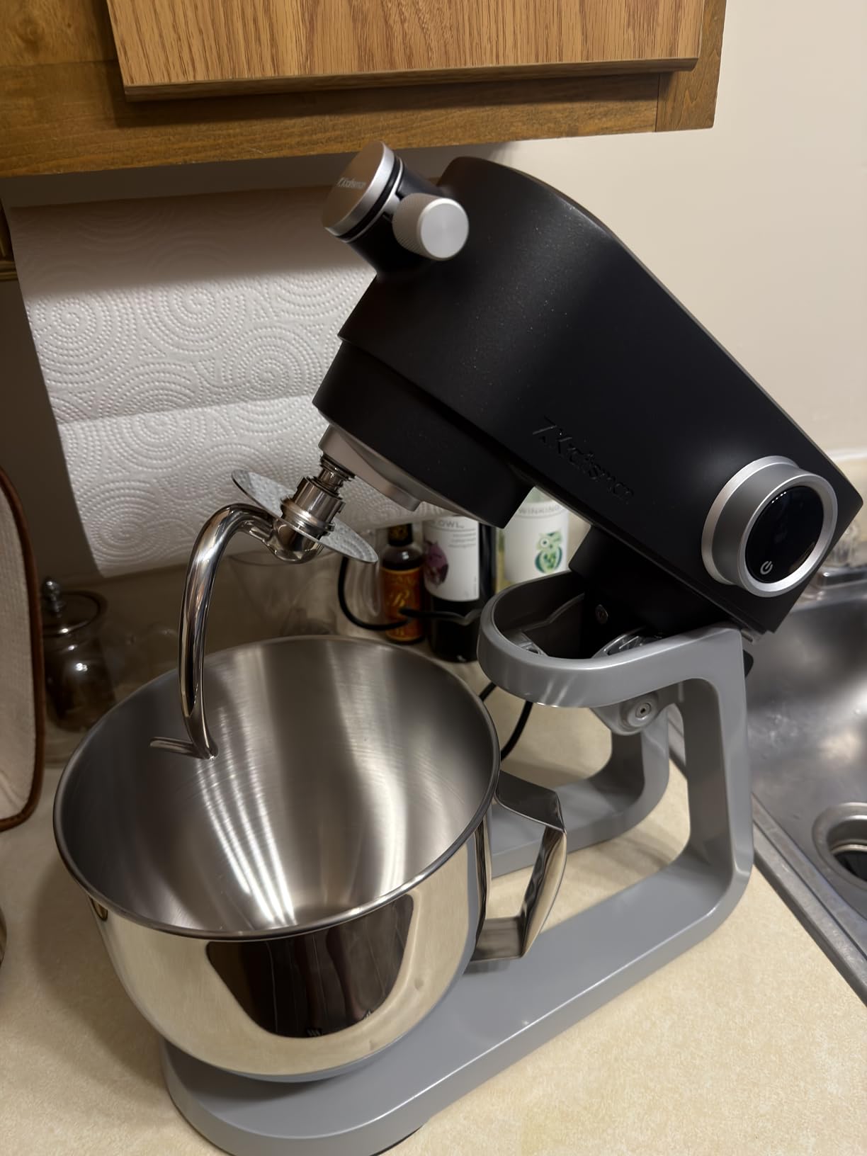 All Metal Stand Mixer DC Motor, Heavy Pizza Dough Mixer 5.3 QT, 8-Speed customer photo 2