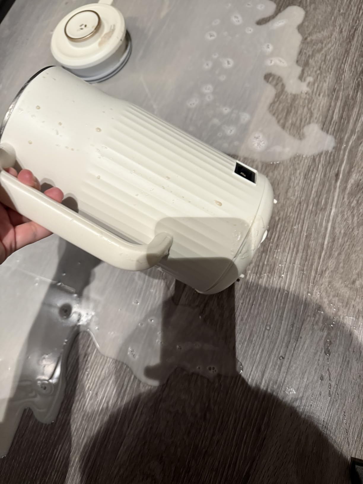 Nut Milk Maker, AlfaBot N2 Automatic Almond Milk Machine for Homemade Plant-Based Milk, Oat, Soy, Yogurt, 5 Modes/35OZ Big Capacity Soy Milk Maker with Delay Setting and Self Cleaning (Cream) customer photo 1