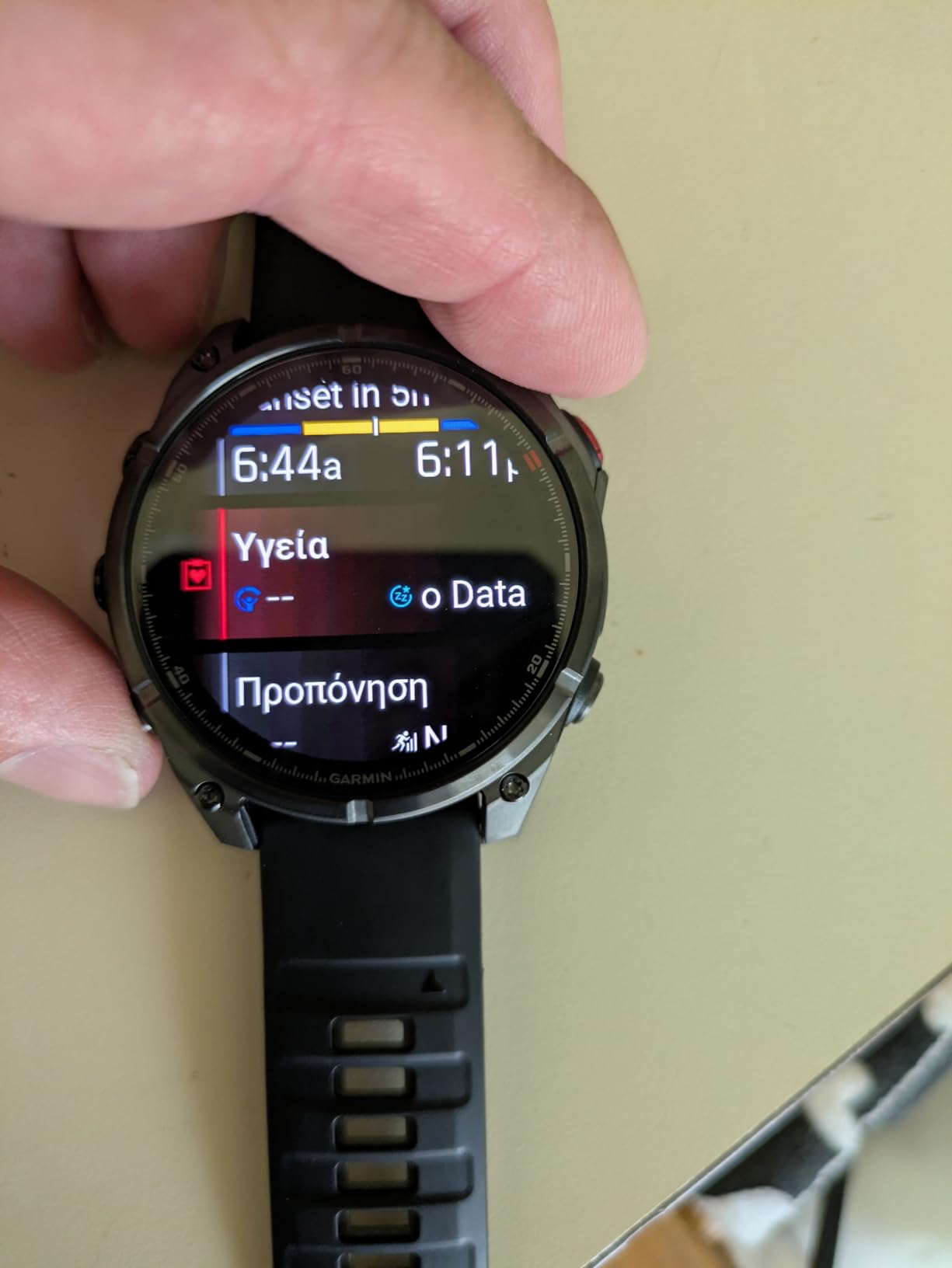fēnix® 8 Pro, 51mm, Sapphire, DLC Titanium, Black/Pebble Gray | Premium Multisport Smartwatch, inReach Technology, AMOLED Display, Built-In Flashlight, Dive-Rated, Built-In Speakers & Mic customer photo 2