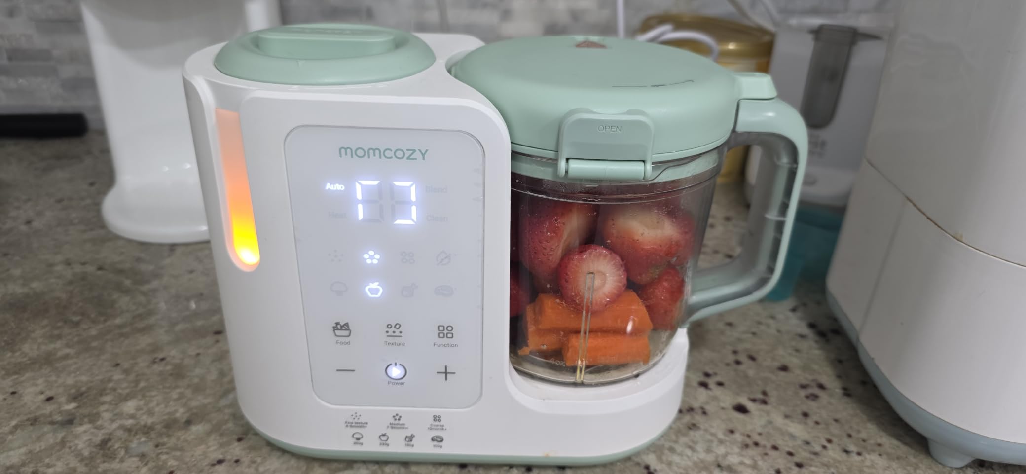 Momcozy AutoMeal Baby Food Maker - One-Step Auto Steam & Blend Food Processor, 15oz customer photo 1