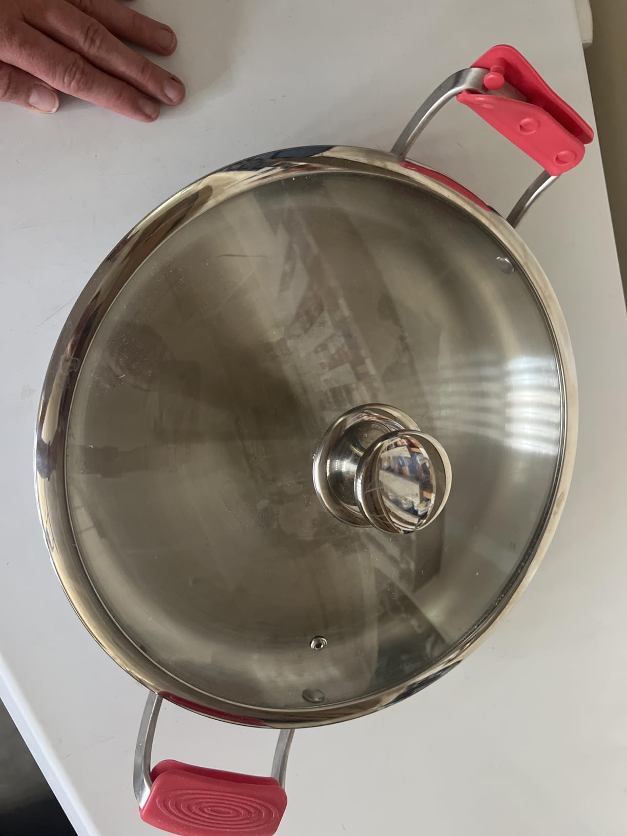 Paelluxe Tri-Ply Stainless Steel Paella Pan with Lid, 6 Servings -13 Inch customer photo 1