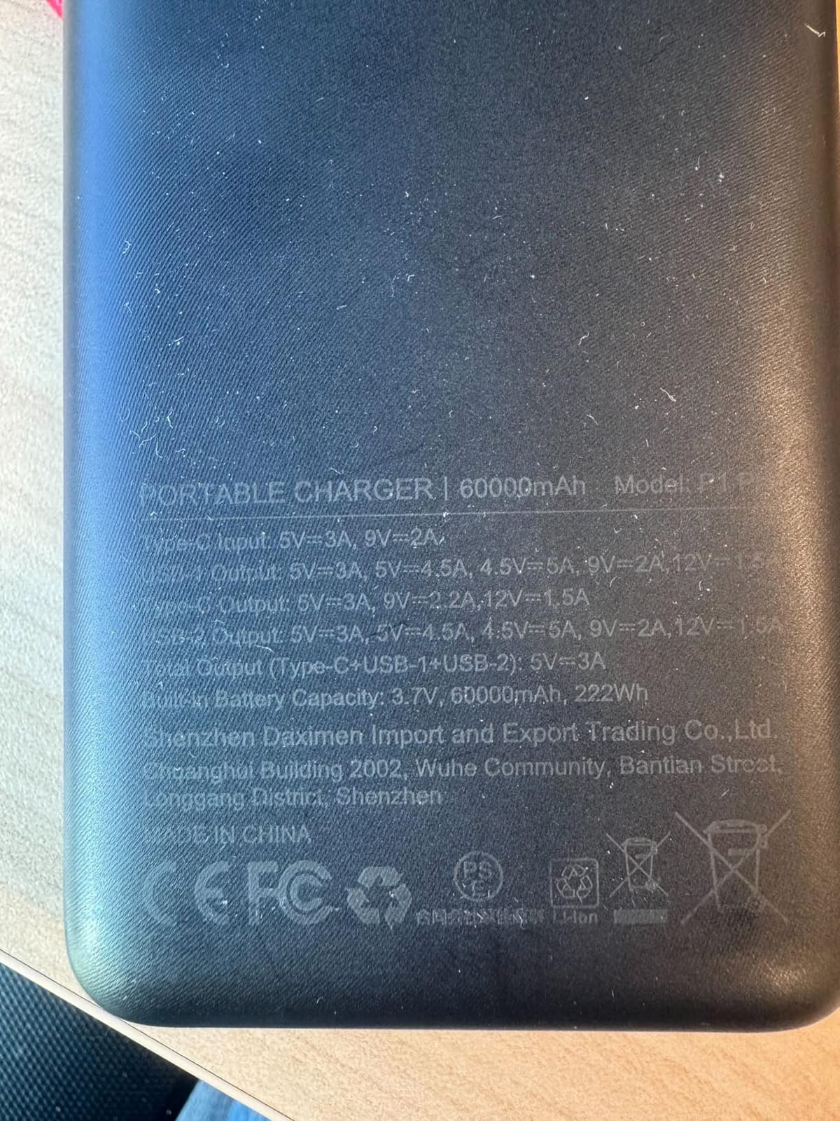 ZZI Portable Charger Power Bank 60000mAh, 22.5W PD Fast-Charge Battery Pack | Charge 5 Devices, 3-Ports & 3 in 1 Cable, 60% in 30 min, 10 times for iPhone, Fit All Cell Phone/Tablets, Camping/Travel/Outage customer photo 1