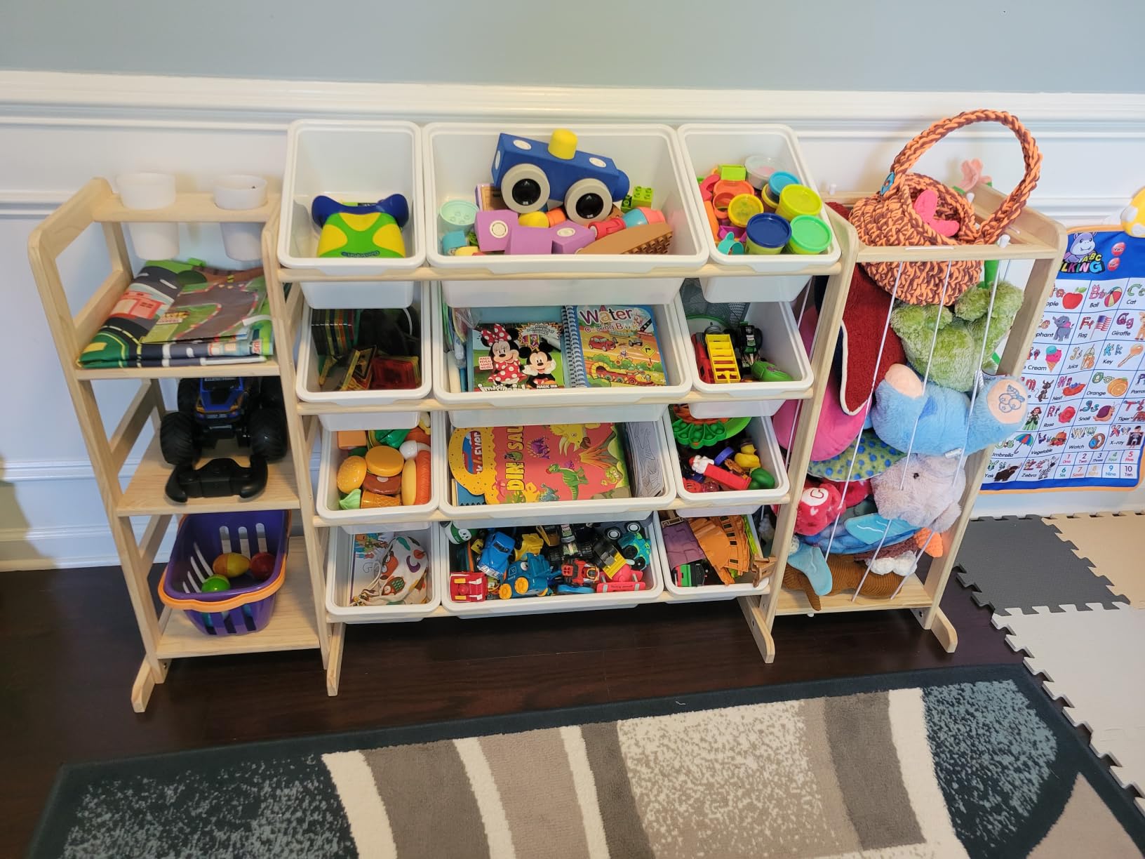 Toy Storage Organizer with Bookshelf and Stuffed Animal Storage customer photo 1